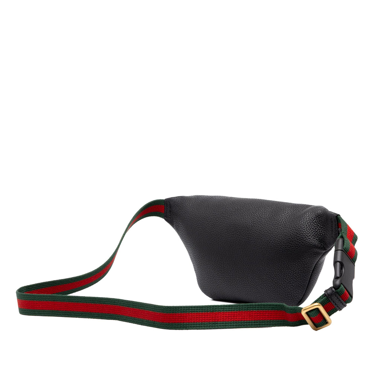 Gucci Small Grained Calfskin Web Logo Belt Bag