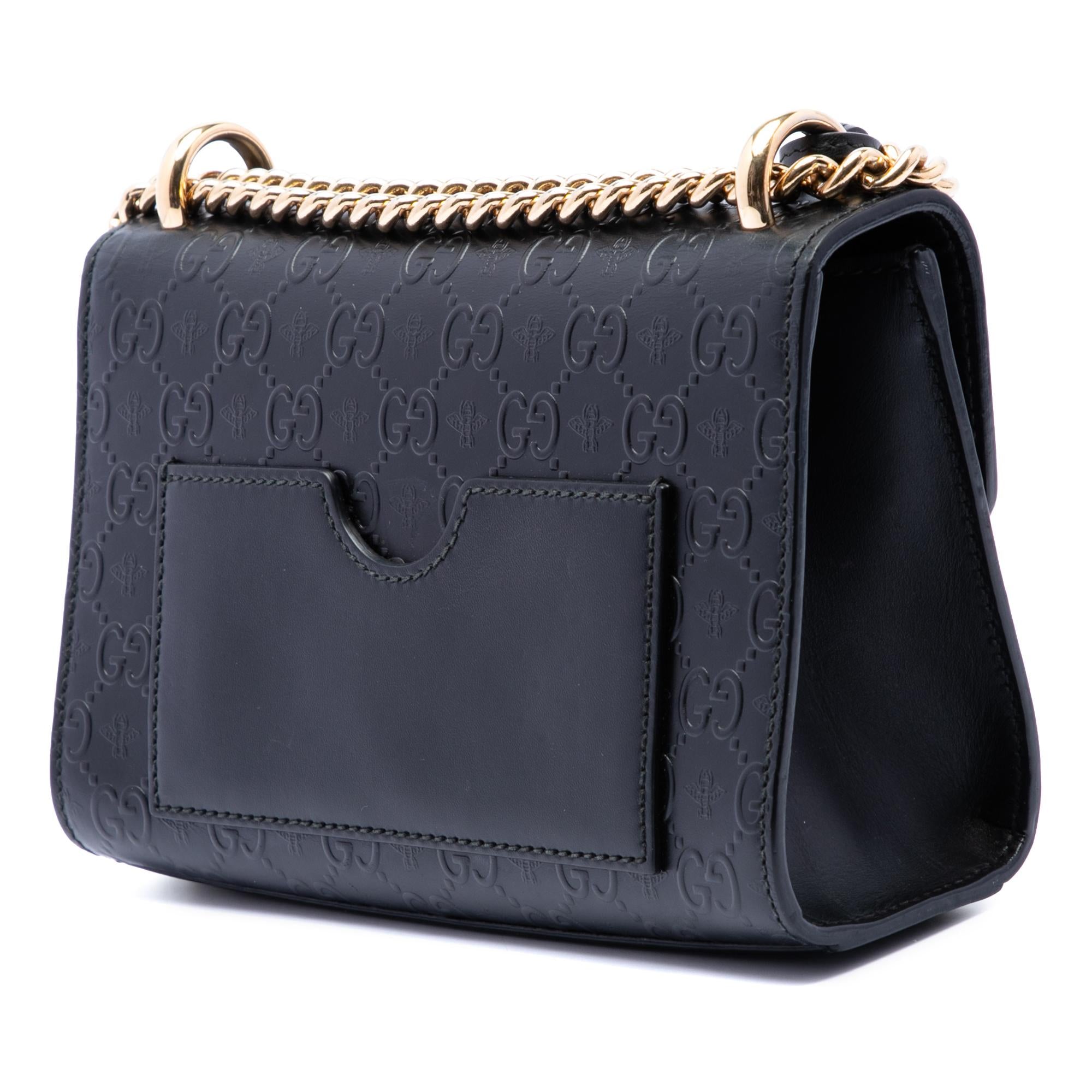Gucci Small Guccissima Padlock Crossbody