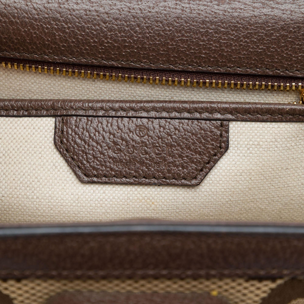 Gucci Small Jumbo GG Canvas Web Bamboo 1947 Top Handle Bag