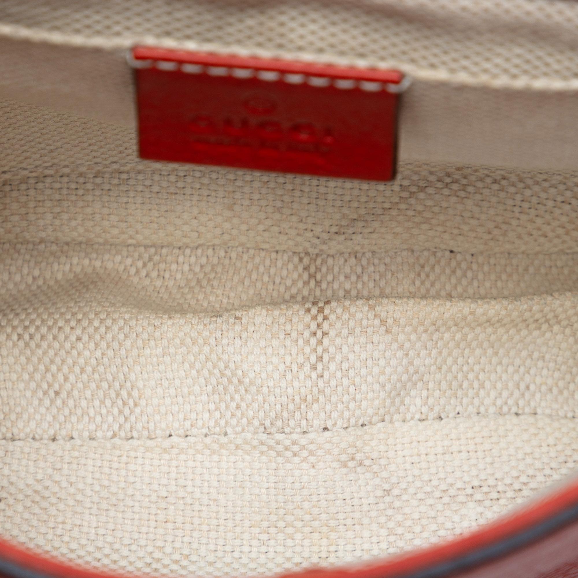 Gucci Small Leather Soho Chain Flap Crossbody
