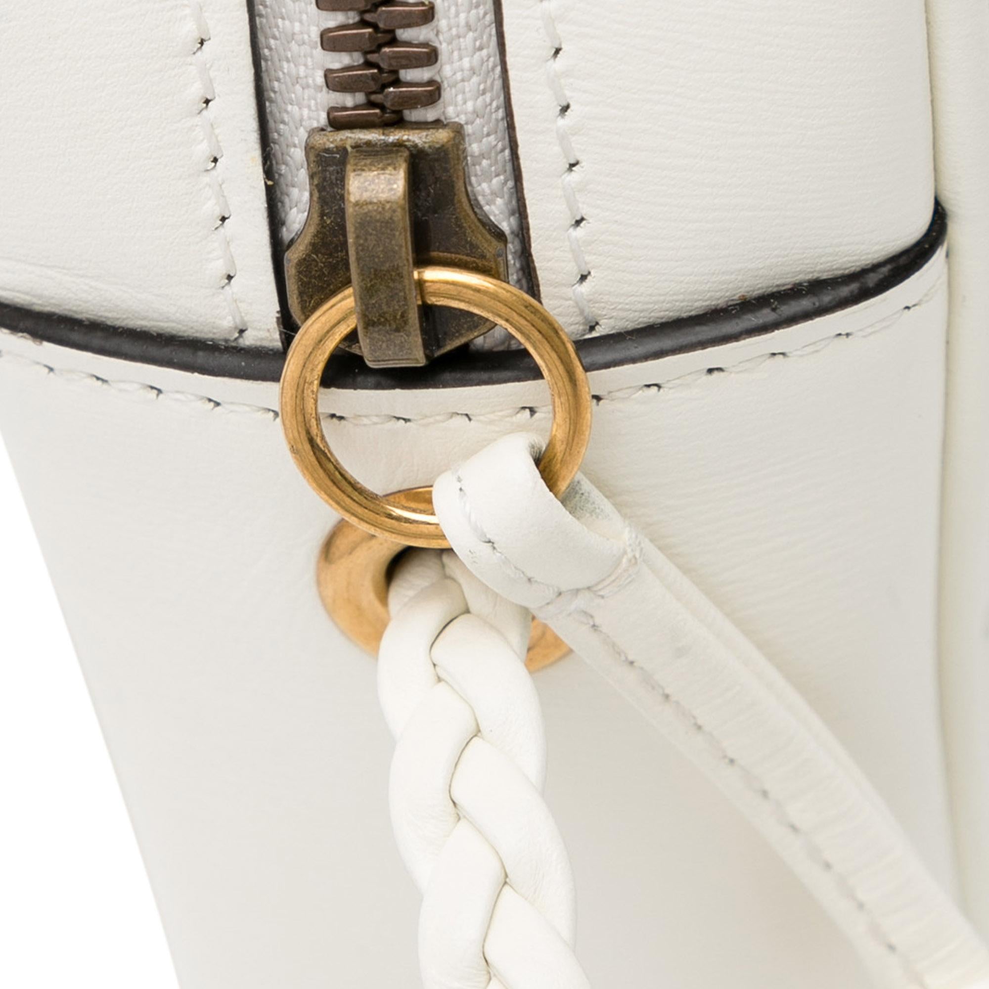 Gucci Small Leather Web Trapuntata Crossbody (SHG-3PW6zo)