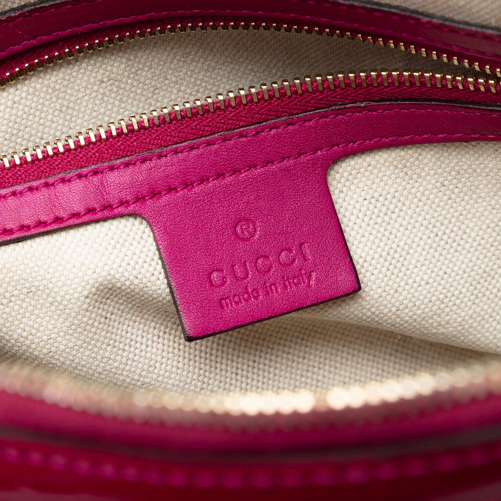 Gucci Small Microguccissima Patent Nice Dome Satchel