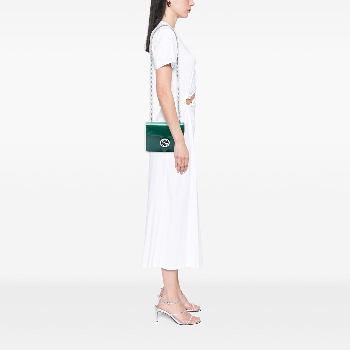 Gucci Small Patent Interlocking G Crossbody