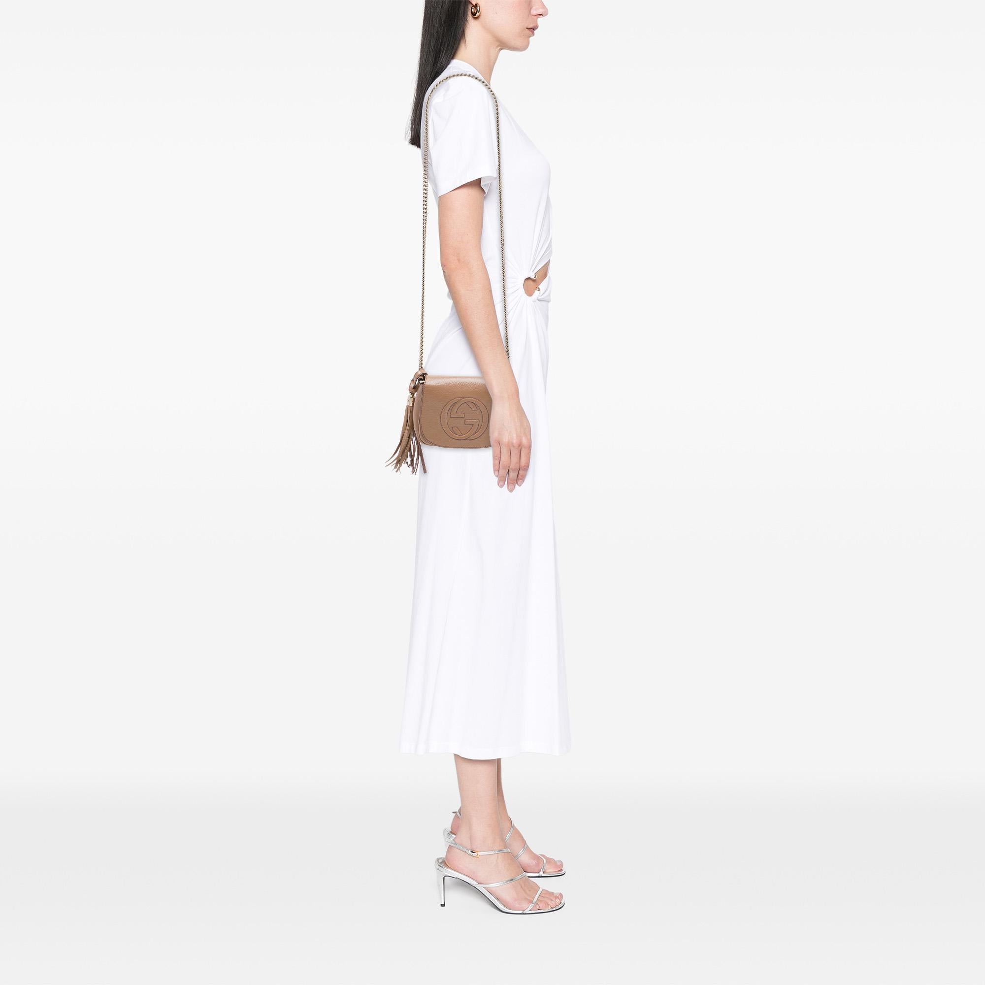 Gucci Small Patent Soho Chain Flap Crossbody