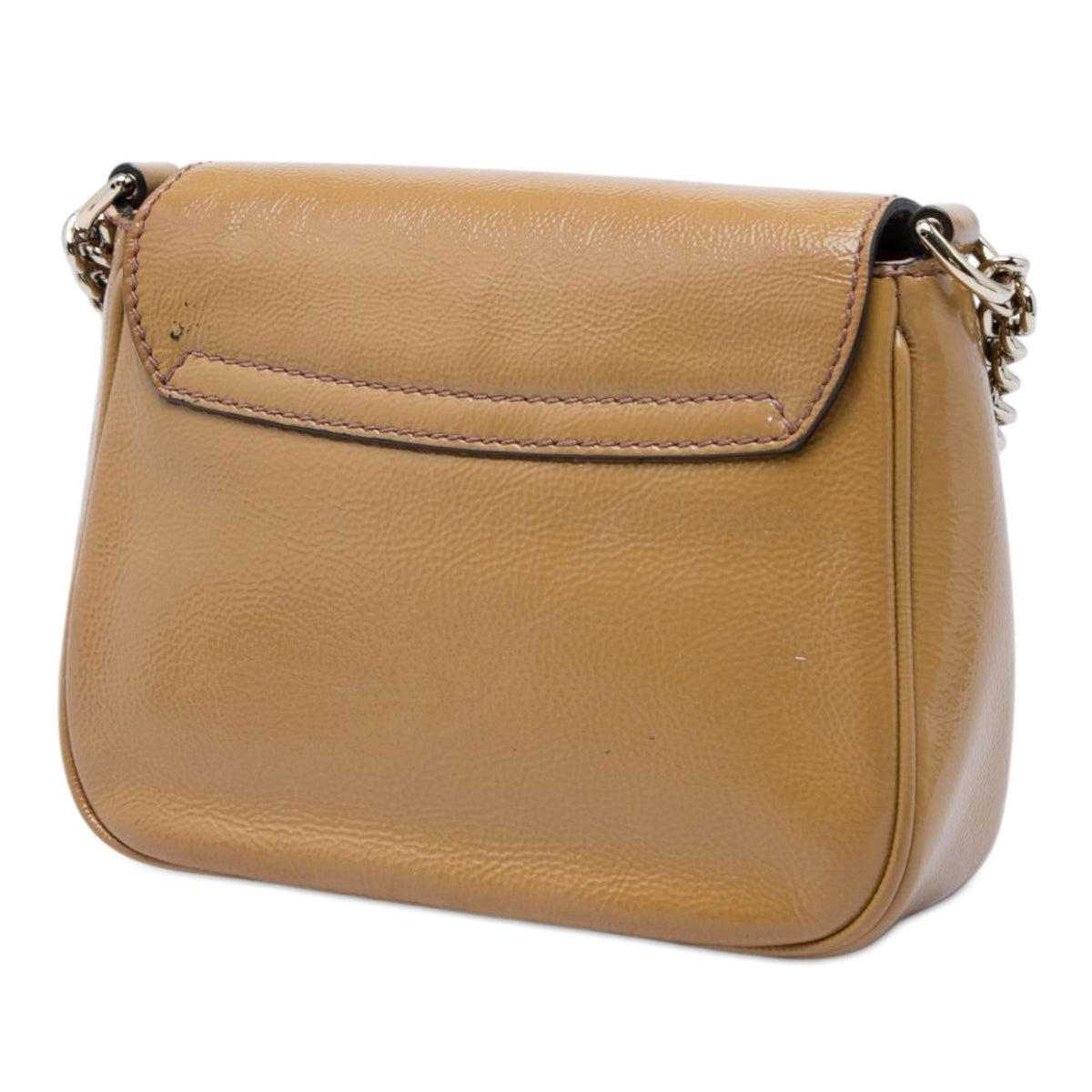 Gucci Small Patent Soho Chain Flap Crossbody
