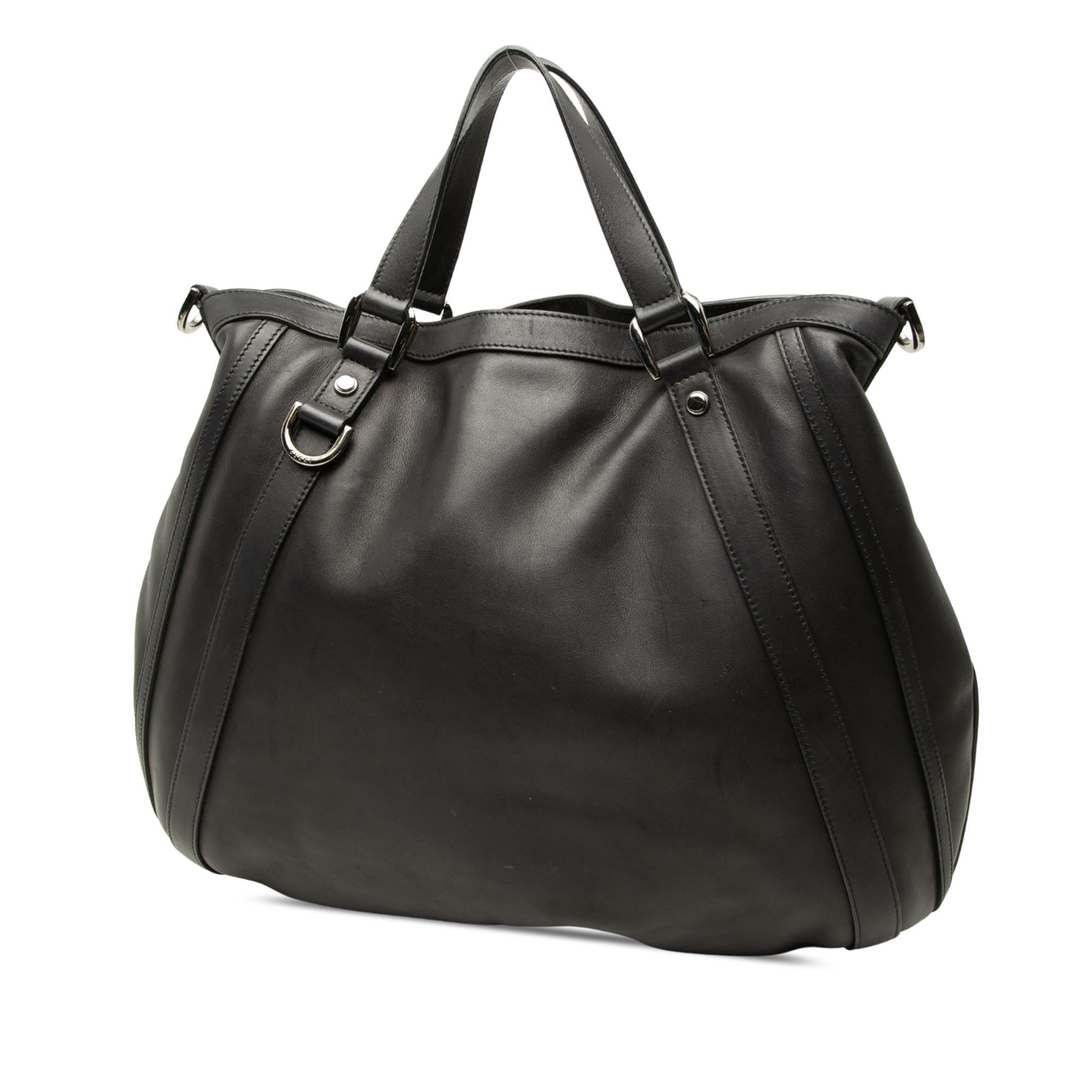 Gucci Smooth Calfskin Abbey D Ring Convertible Tote