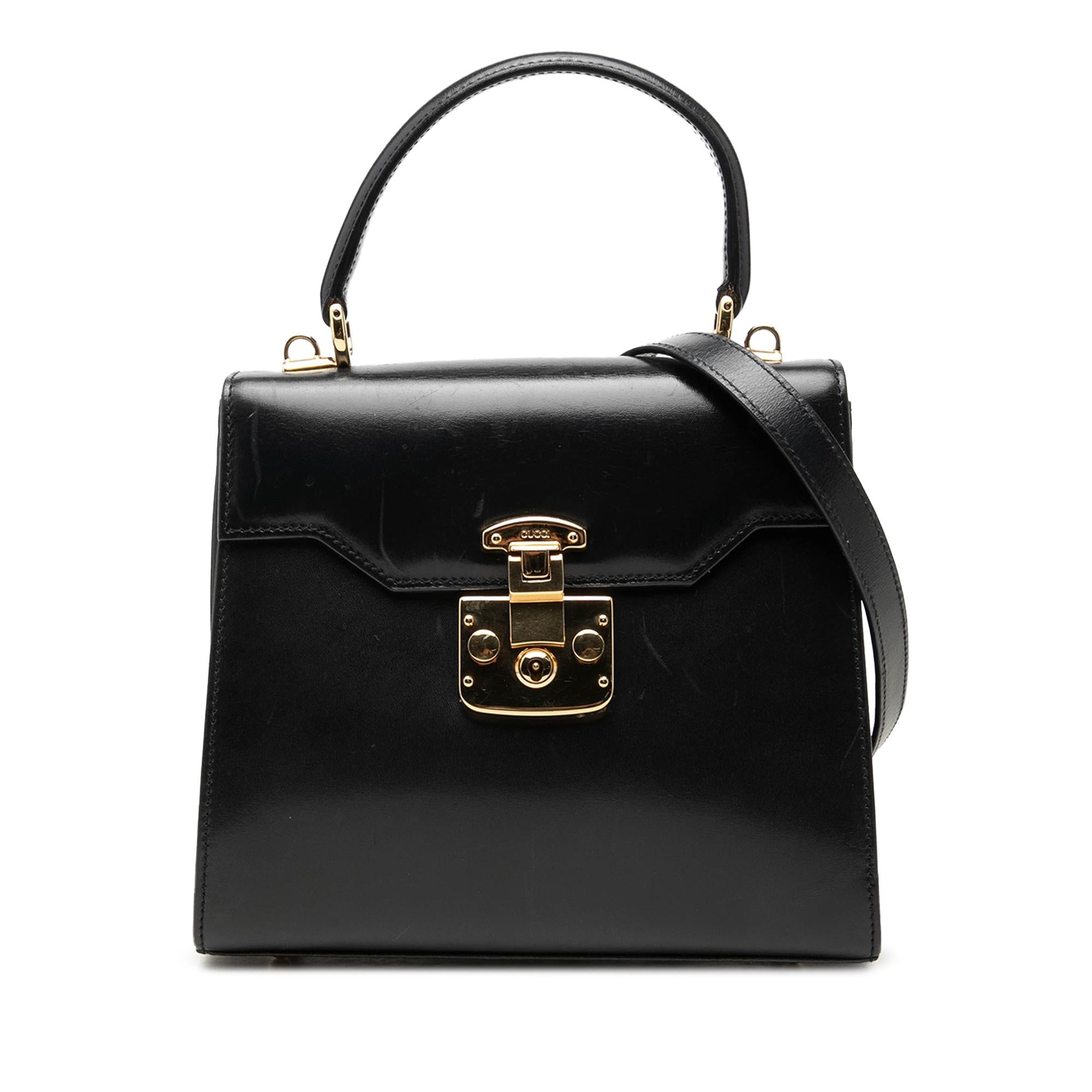 Gucci Smooth Calfskin Lady Lock Satchel