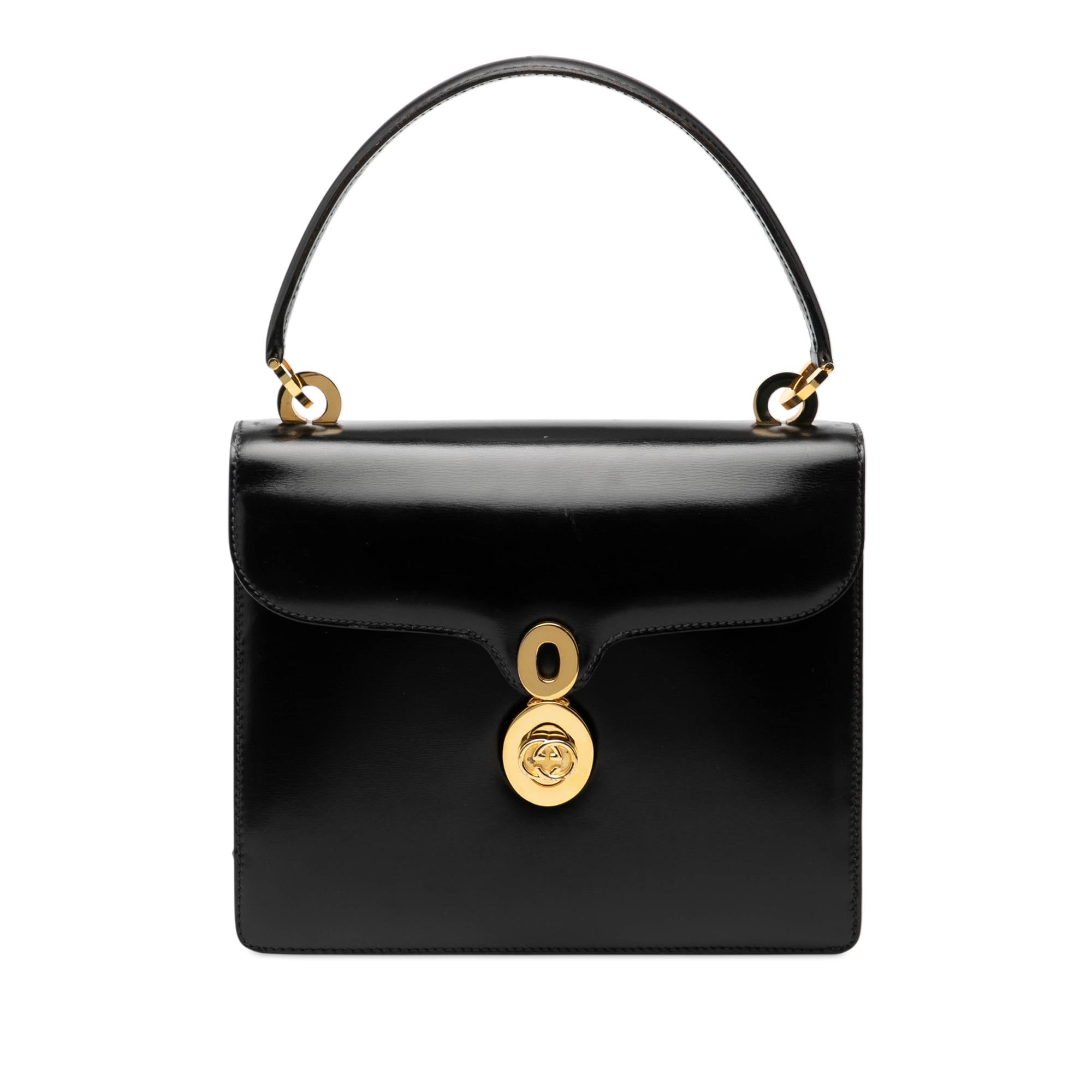 Gucci Smooth Leather Top Handle Bag