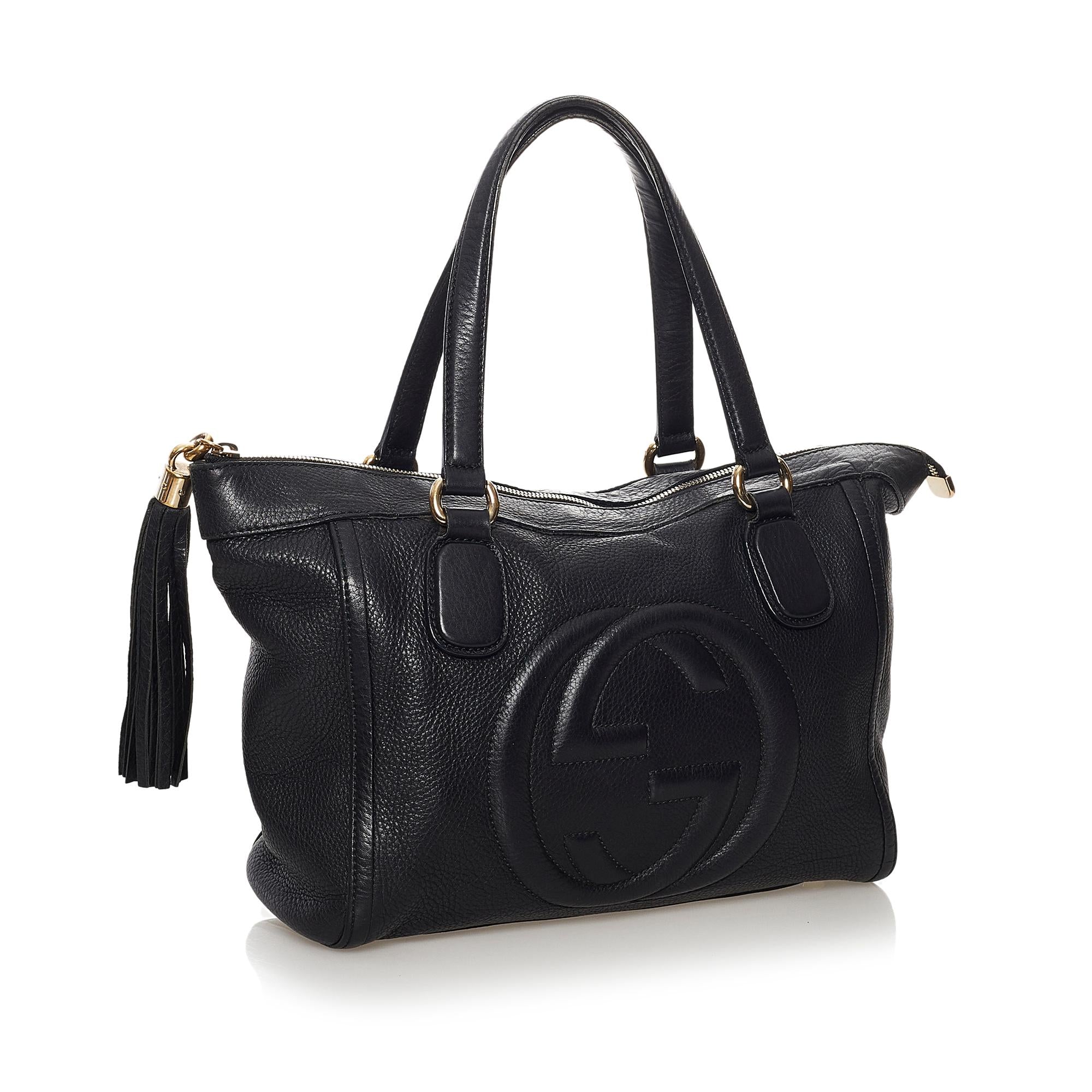 Gucci Soho Working Leather Tote Bag (SHG-32454)