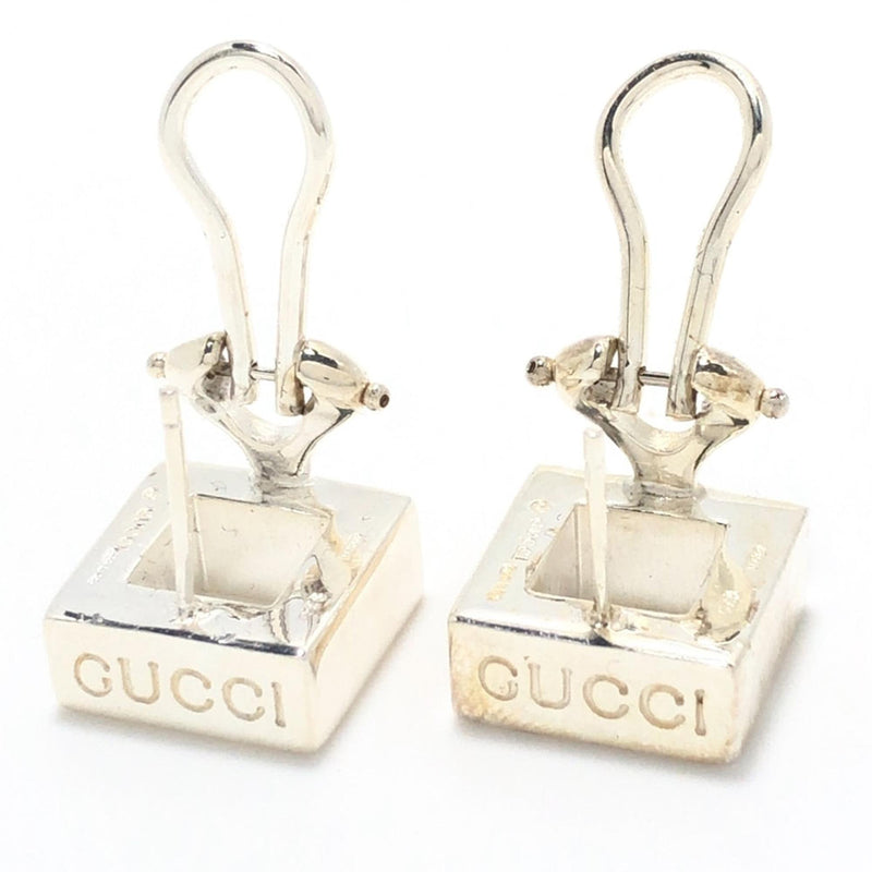 Gucci Square Metal Clip on Earrings (SHG-4enAGU)