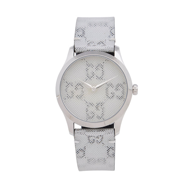 Gucci Stainless Steel GG Hologram Leather G-Timeless Watch (SHF-ZbPiyl)