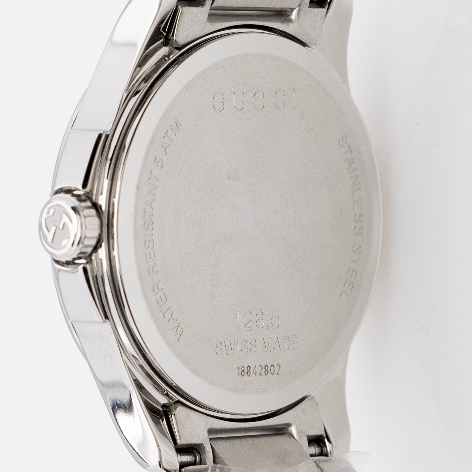 Gucci Stainless Steel Diamante G-Timeless Watch (SHF-U0NPIx)