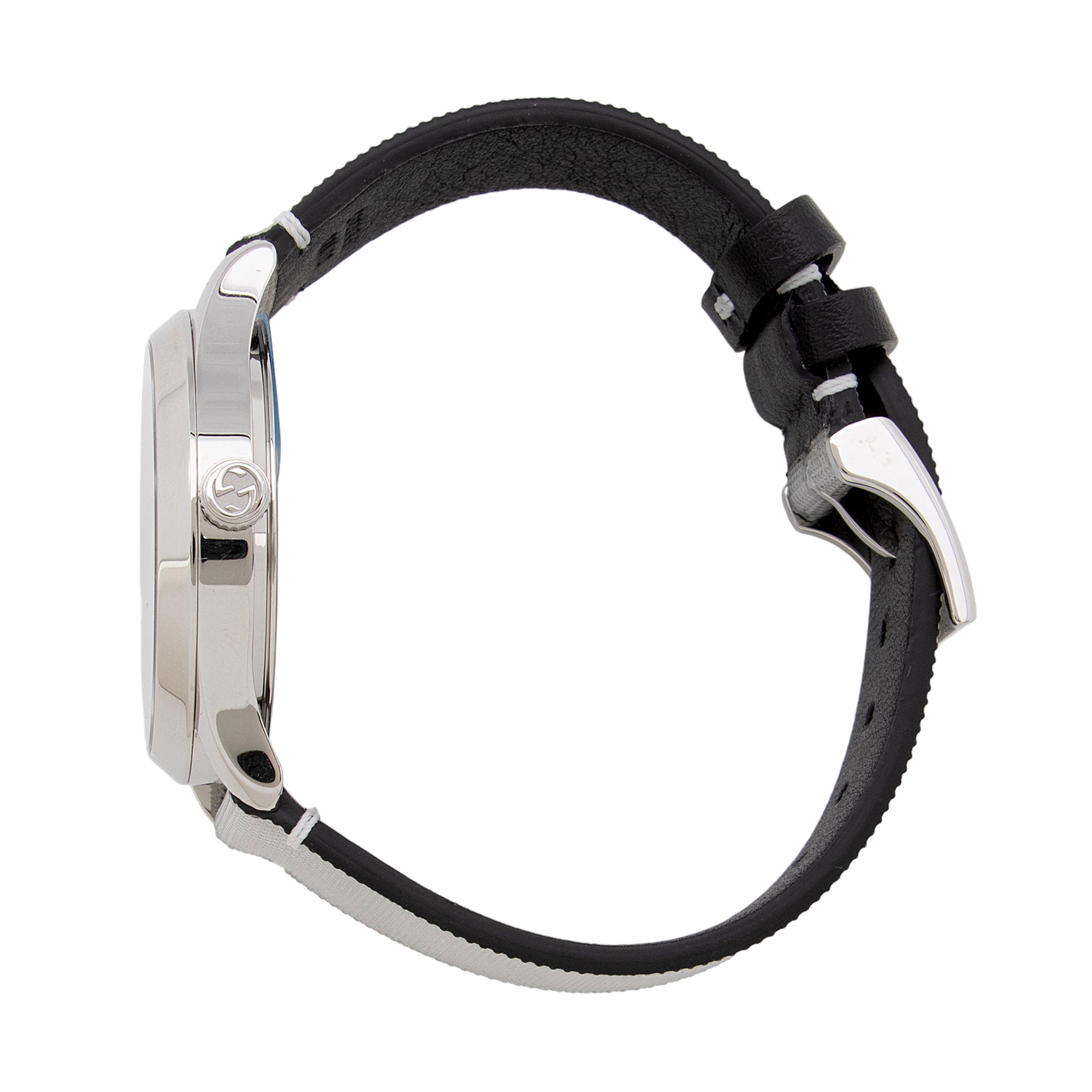 Gucci Stainless Steel GG Hologram Leather G-Timeless Watch (SHF-LehY5T)