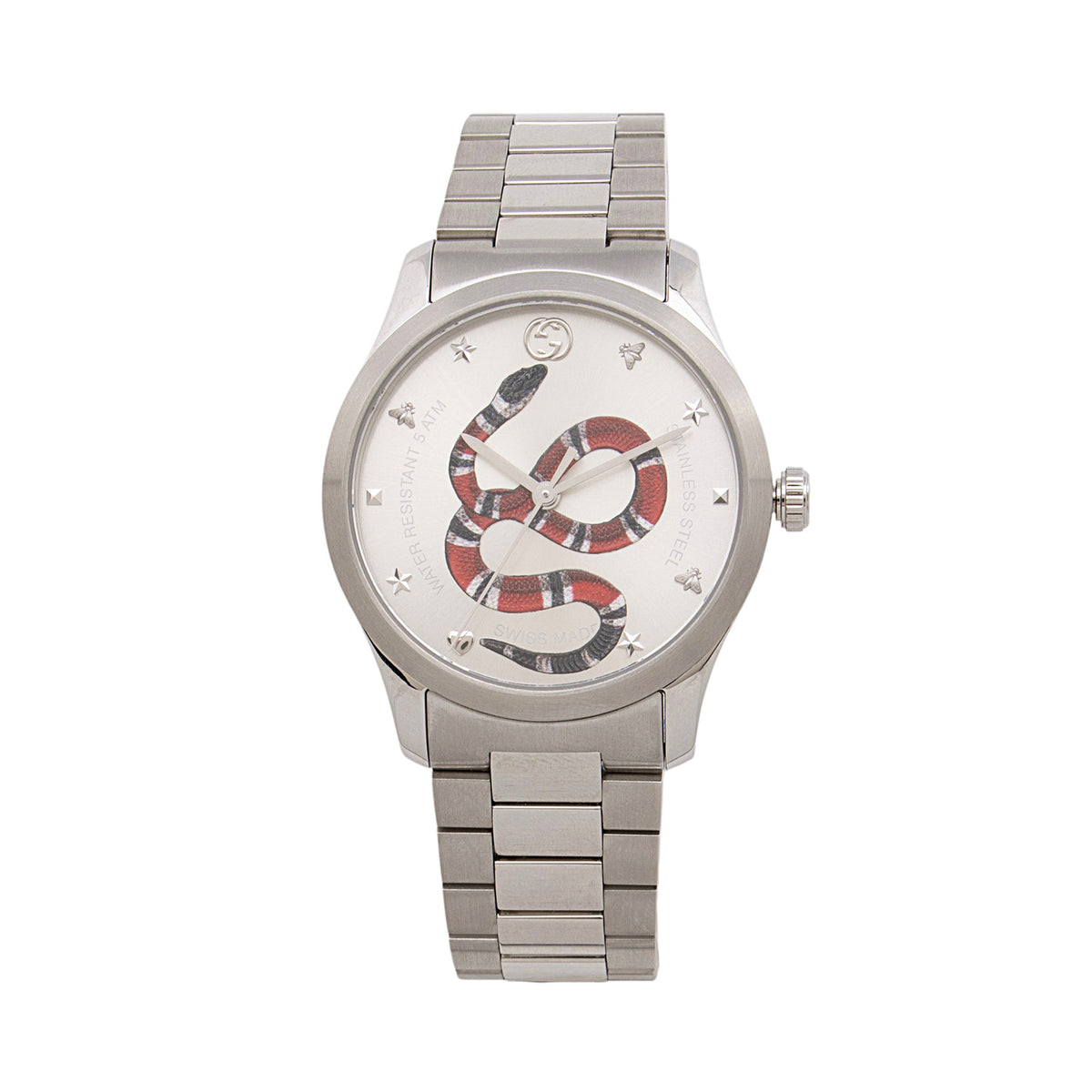 Gucci Stainless Steel King Snake G Timeless Watch