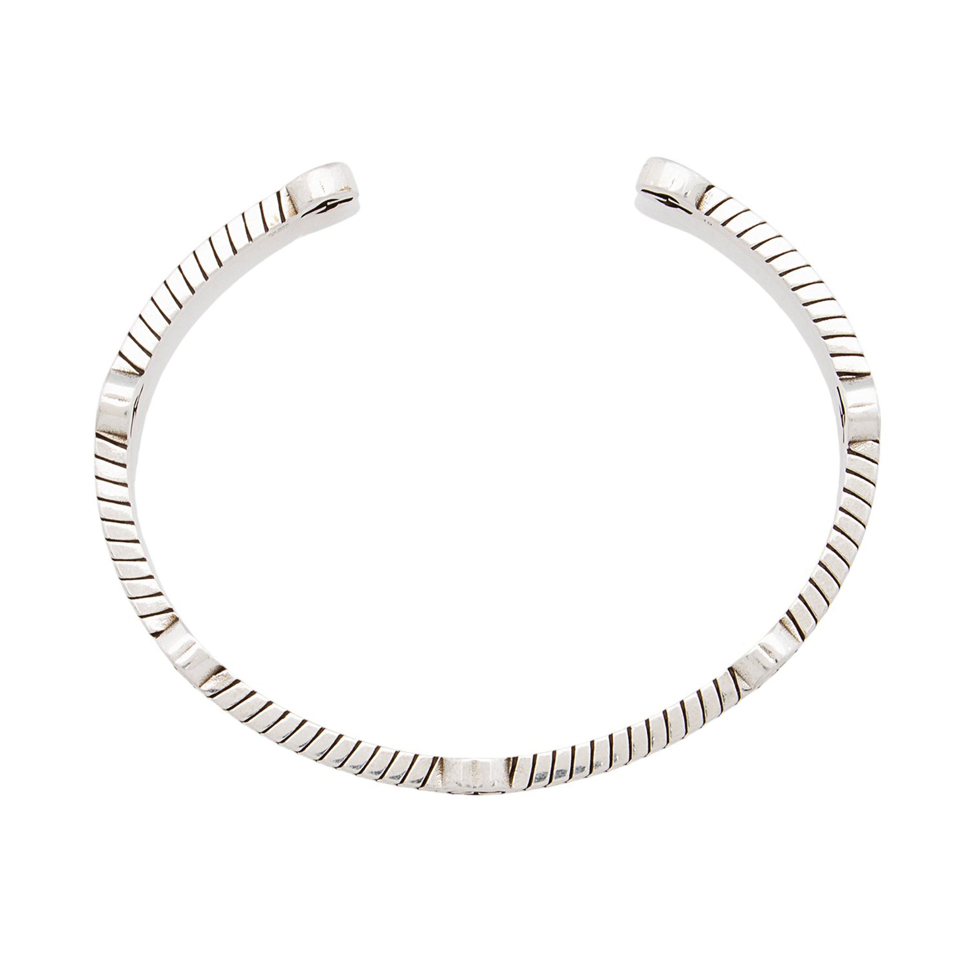 Gucci Sterling Silver Chain Interlocking G Station Cuff