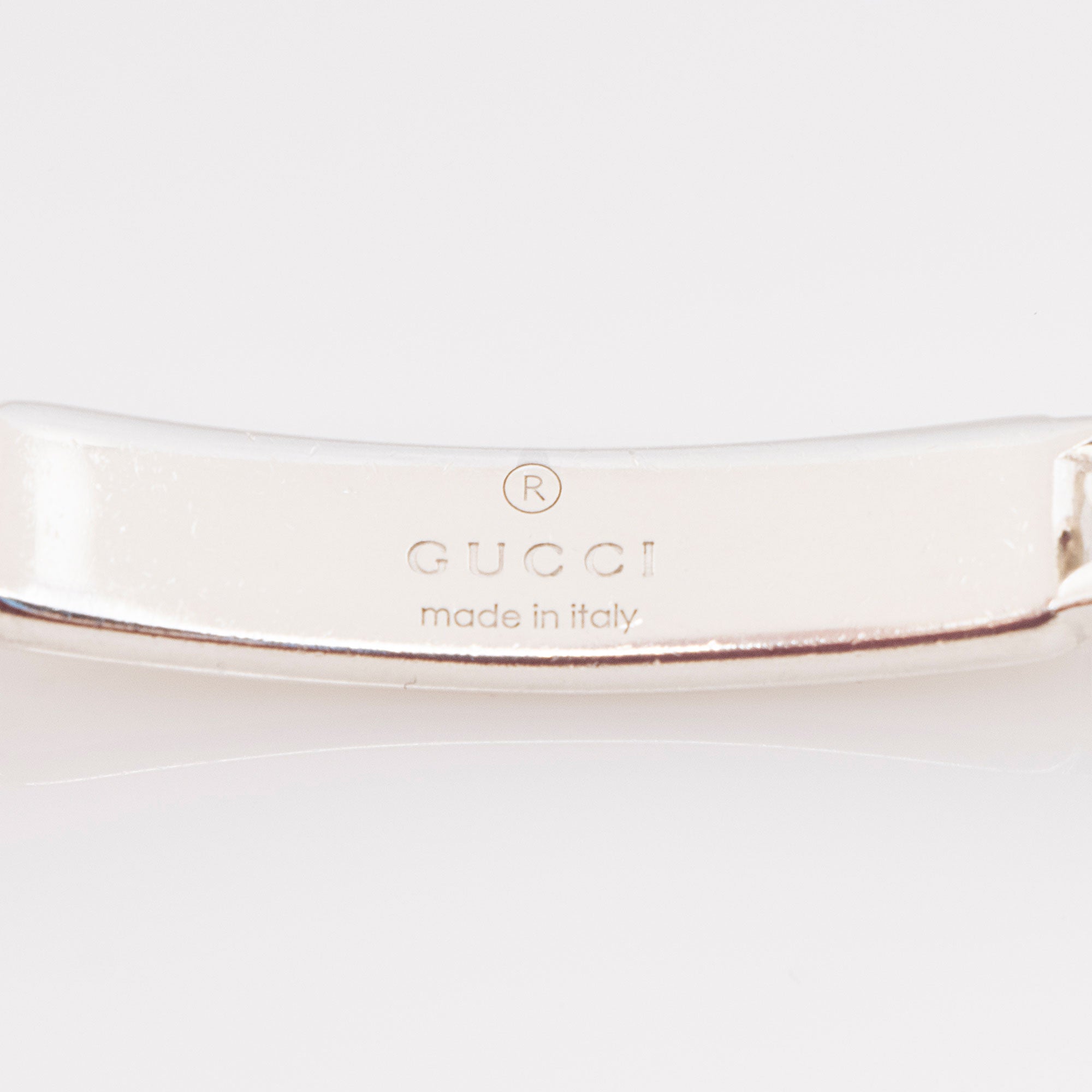 Gucci Sterling Silver GG Tag ID Bracelet