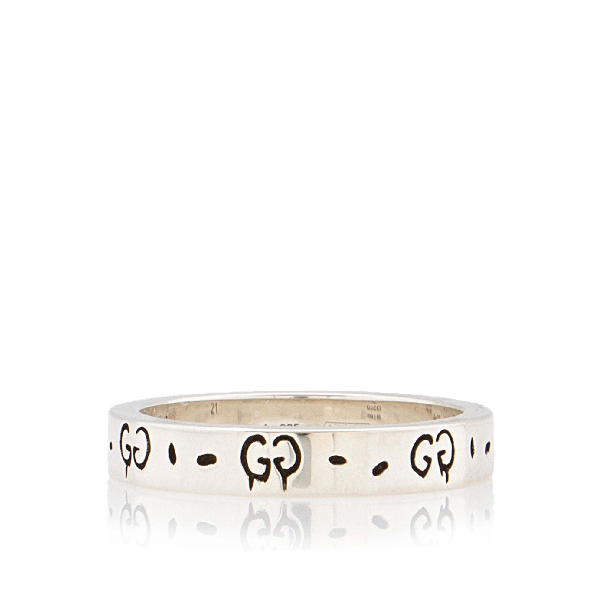 Gucci Sterling Silver Ghost Ring - Size 9 1/2