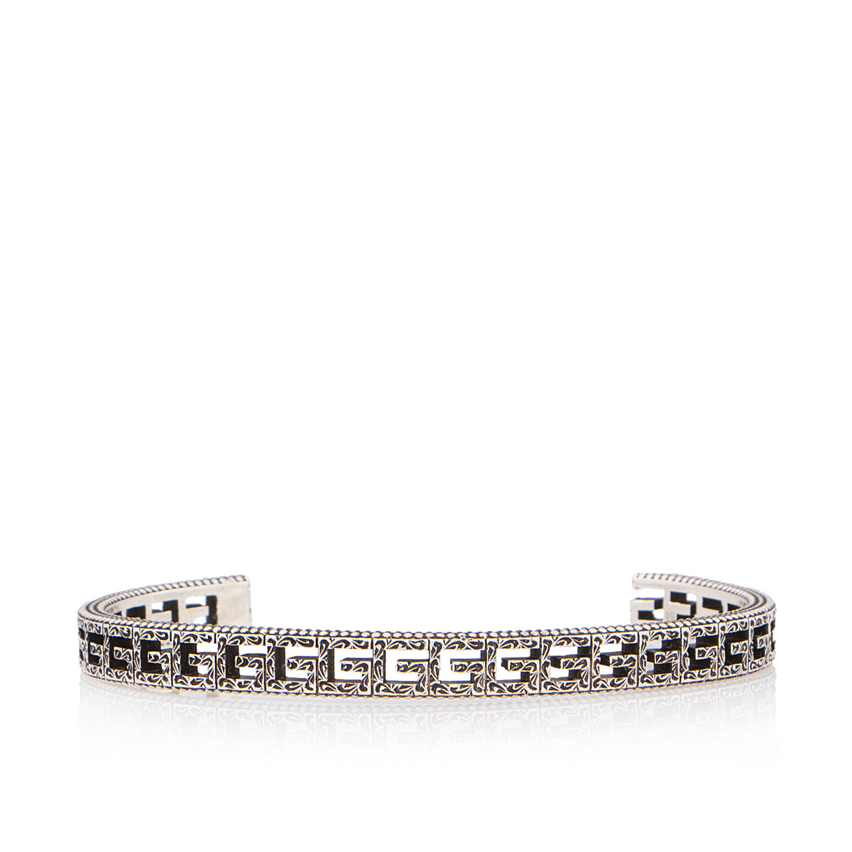 Gucci Sterling Silver Square G Cuff