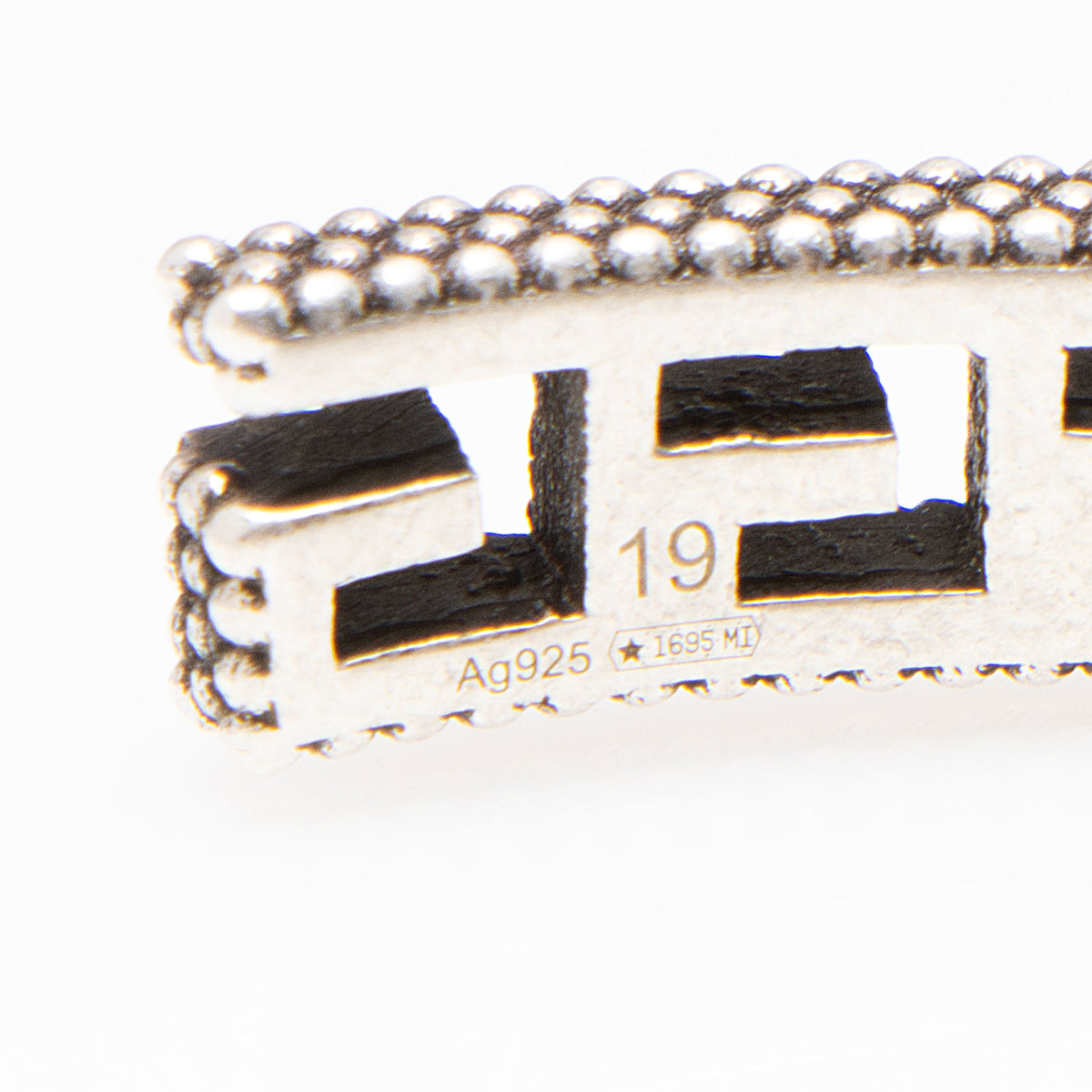 Gucci Sterling Silver Square G Cuff