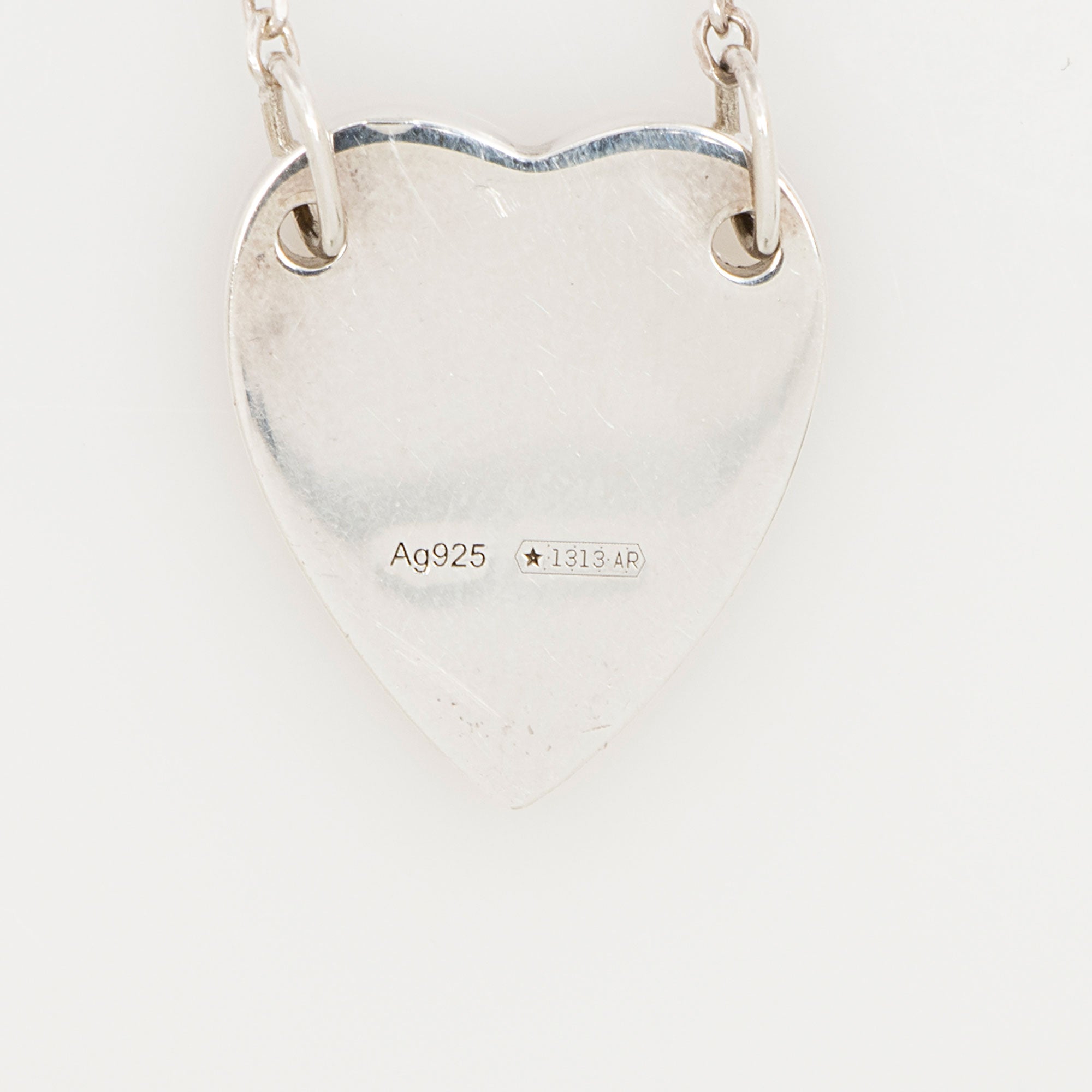 Gucci Sterling Silver Trademark Heart Bracelet