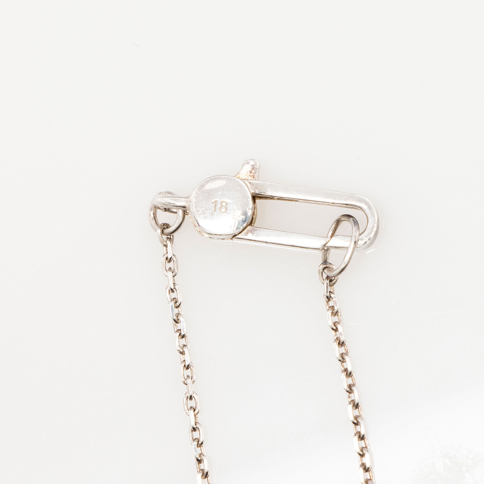 Gucci Sterling Silver Trademark Heart Bracelet