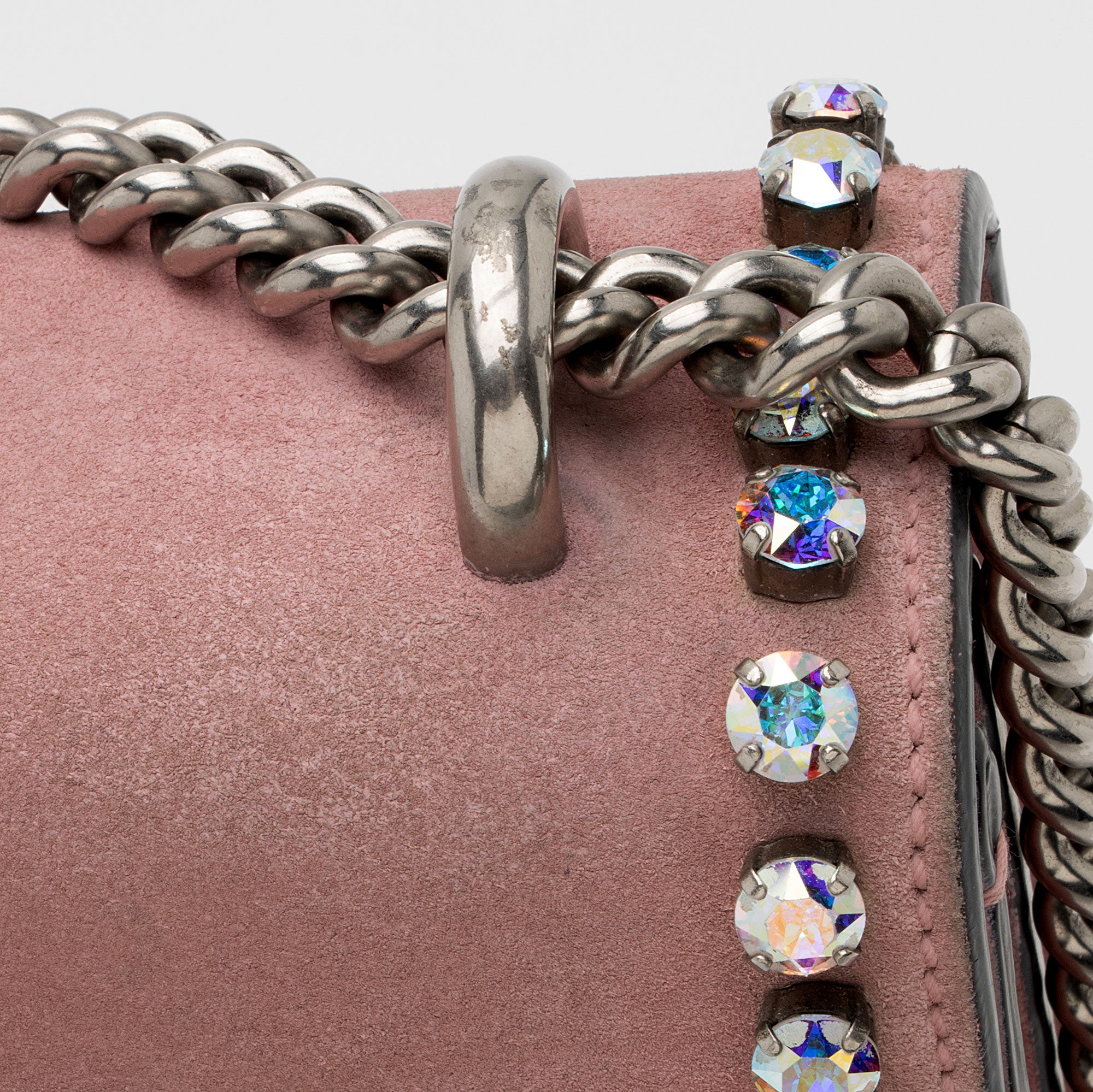 Gucci Suede Crystal Dionysus Medium Shoulder Bag