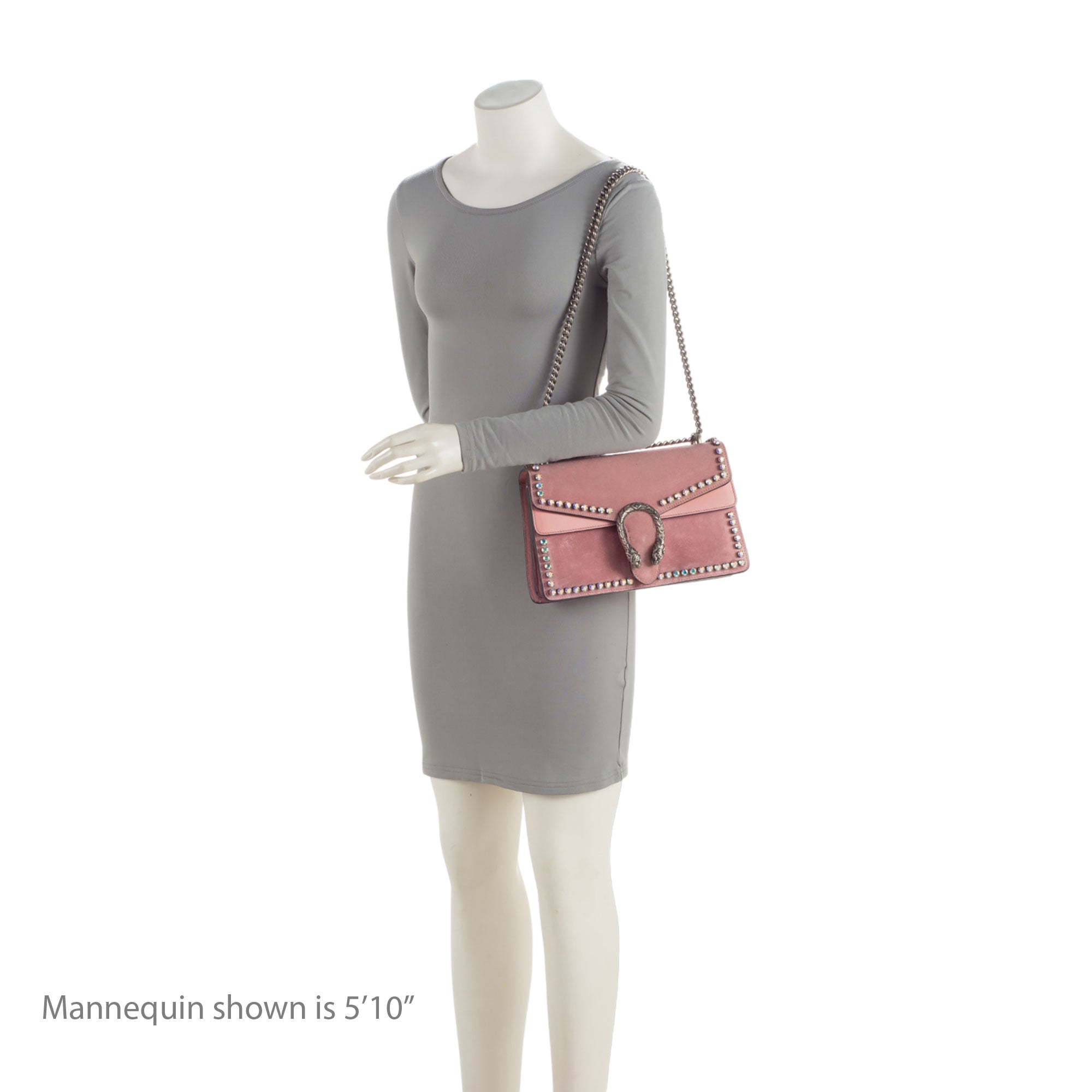 Gucci Suede Crystal Dionysus Medium Shoulder Bag