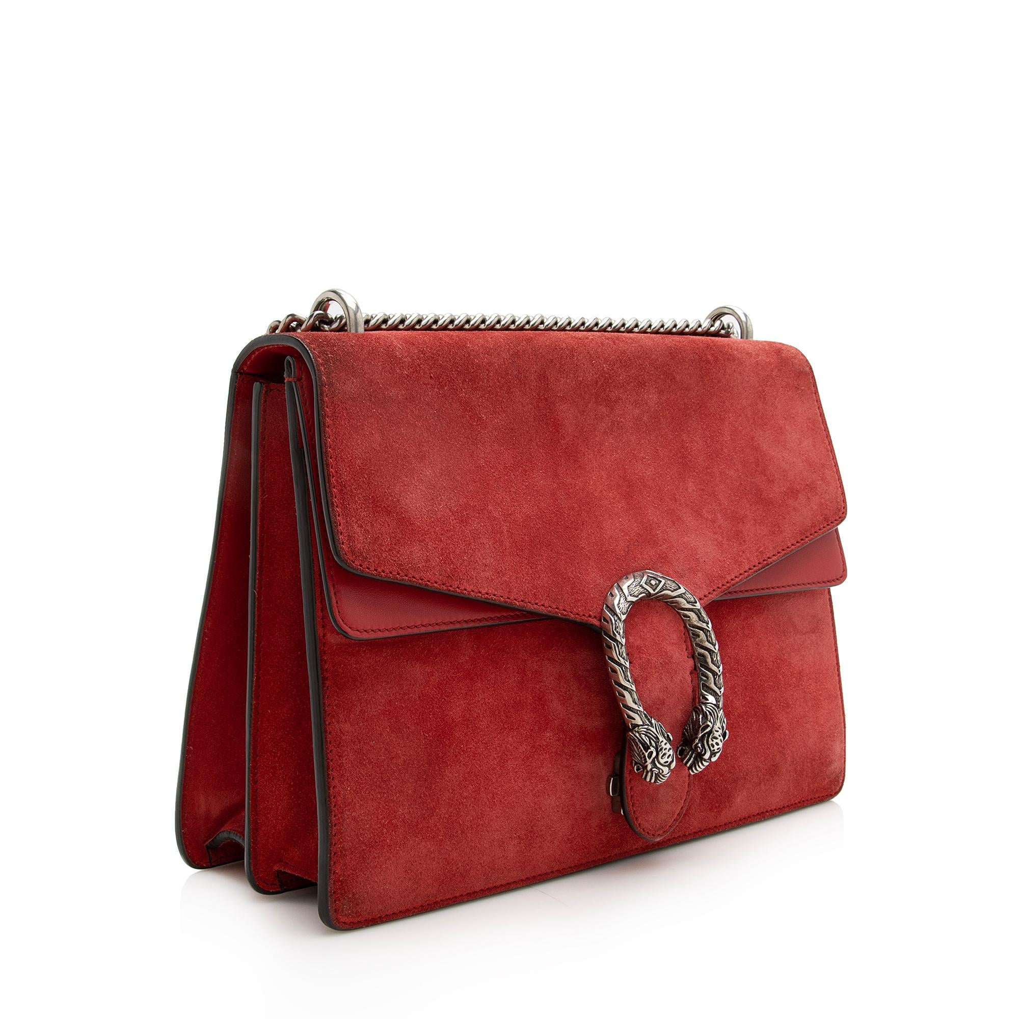 Gucci Suede Dionysus Medium Shoulder Bag (SHF-22817)