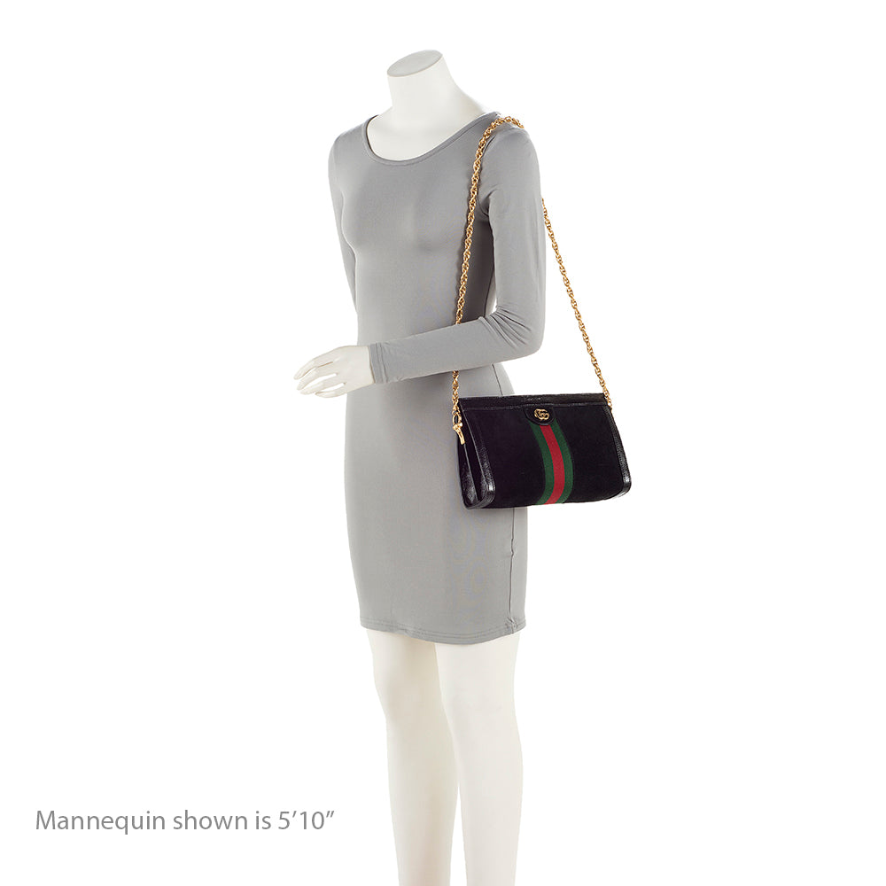 Gucci Suede Ophidia Medium Chain Shoulder Bag