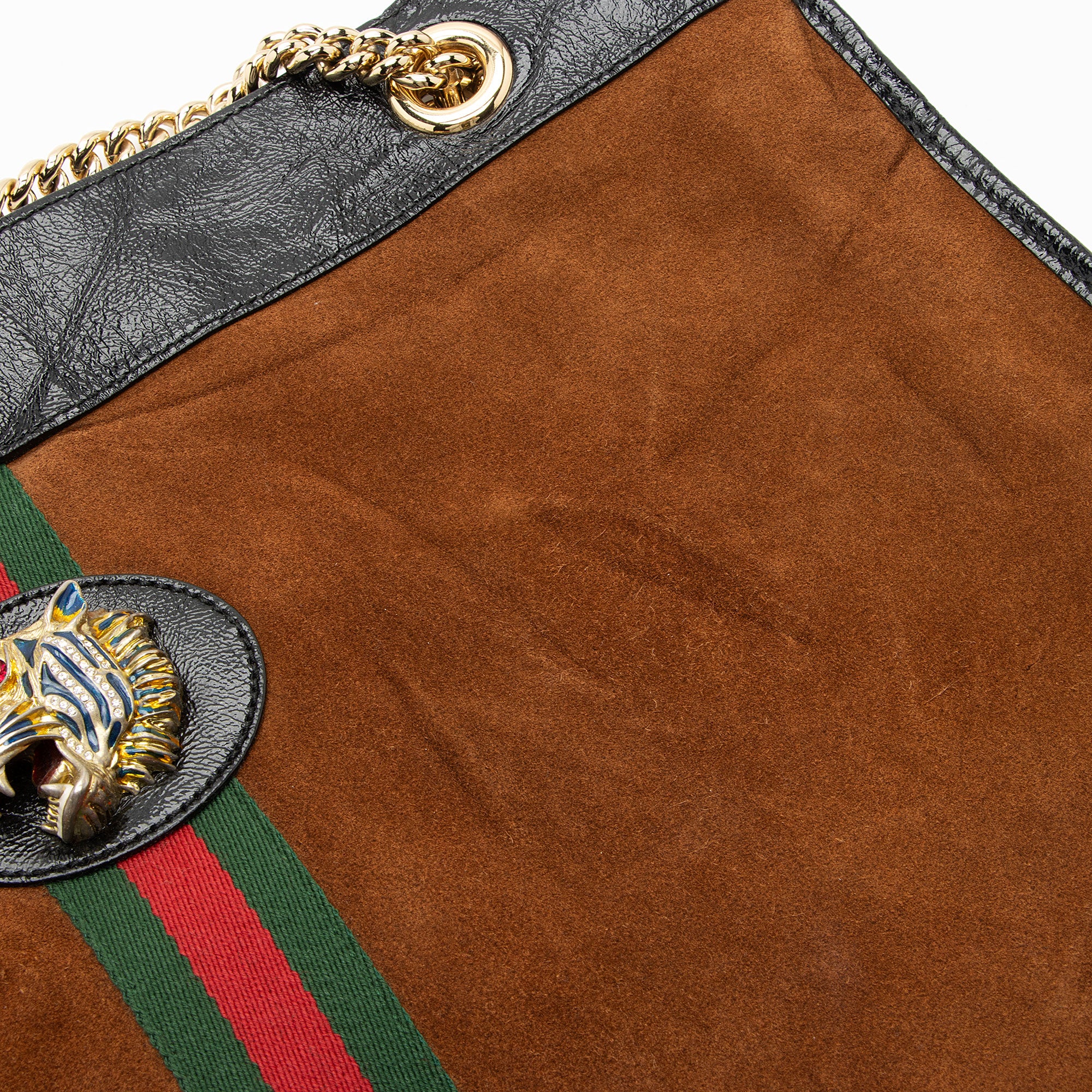 Gucci Suede Rajah Large Tote (SHF-Xhkc0H)
