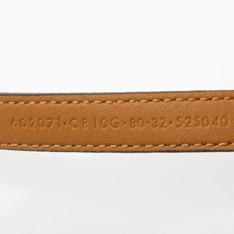 Gucci Suede Torchon GG Skinny Belt - Size 32 / 80 (SHF-LazQUS)