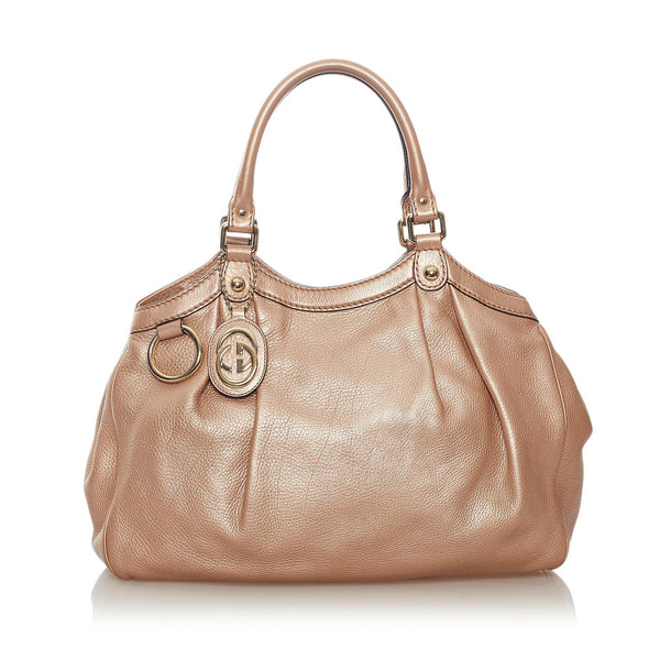 Gucci Sukey Leather Tote Bag (SHG-27549)