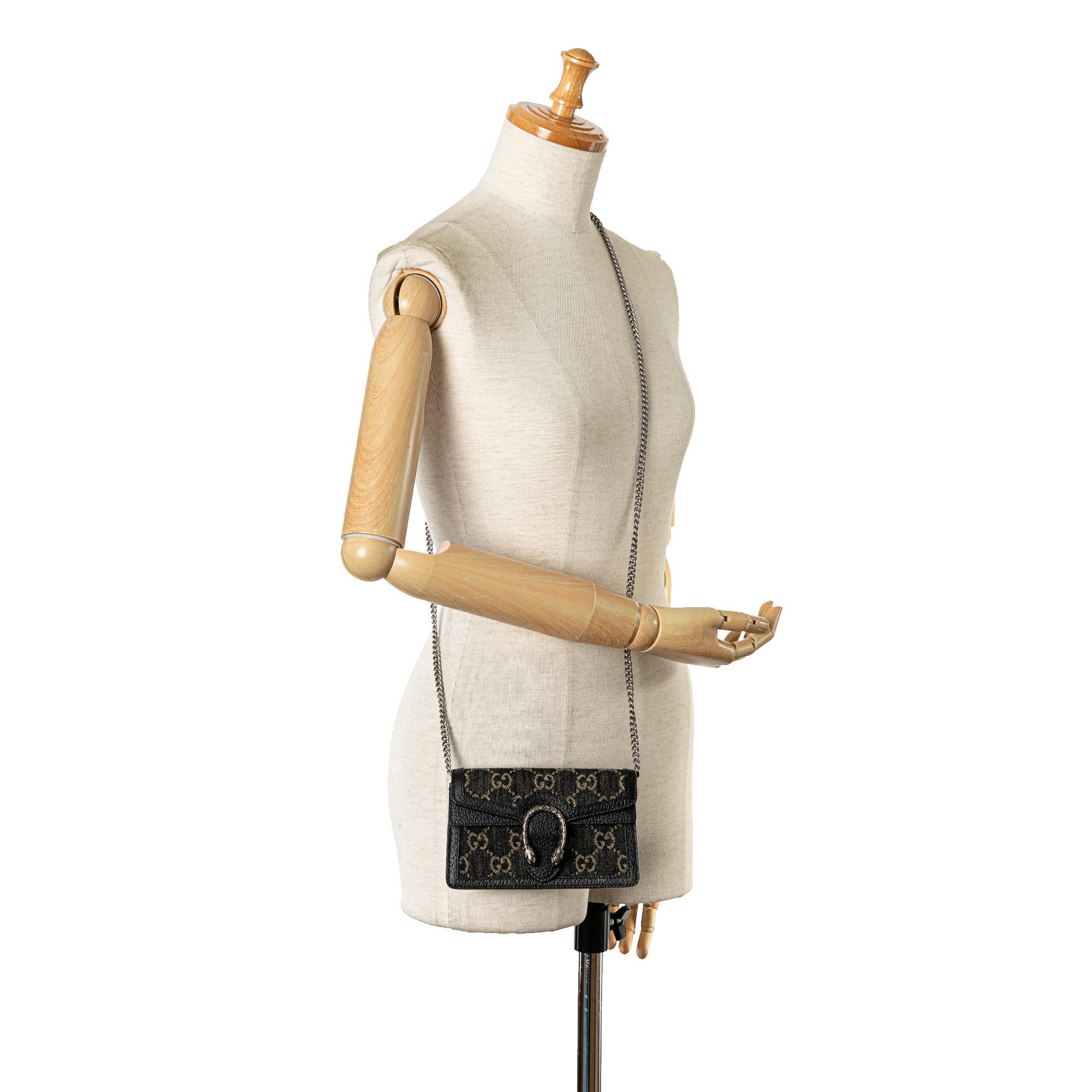 Gucci Super Mini GG Denim Dionysus Crossbody Bag (SHG-GoqPL0)