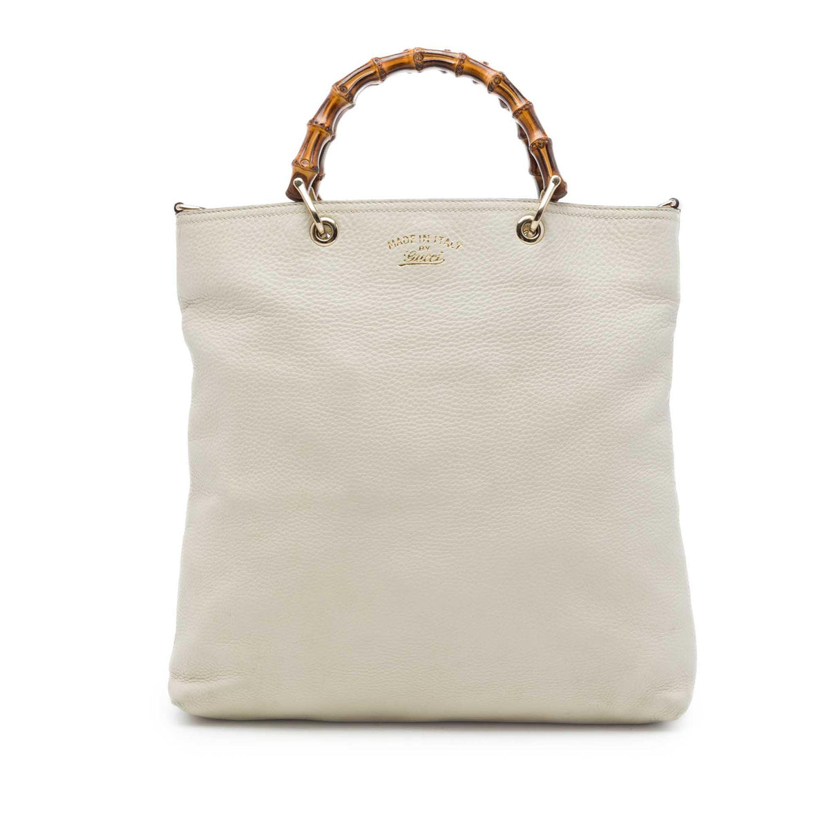 Gucci Tall Calfskin Bamboo Shopper Tote