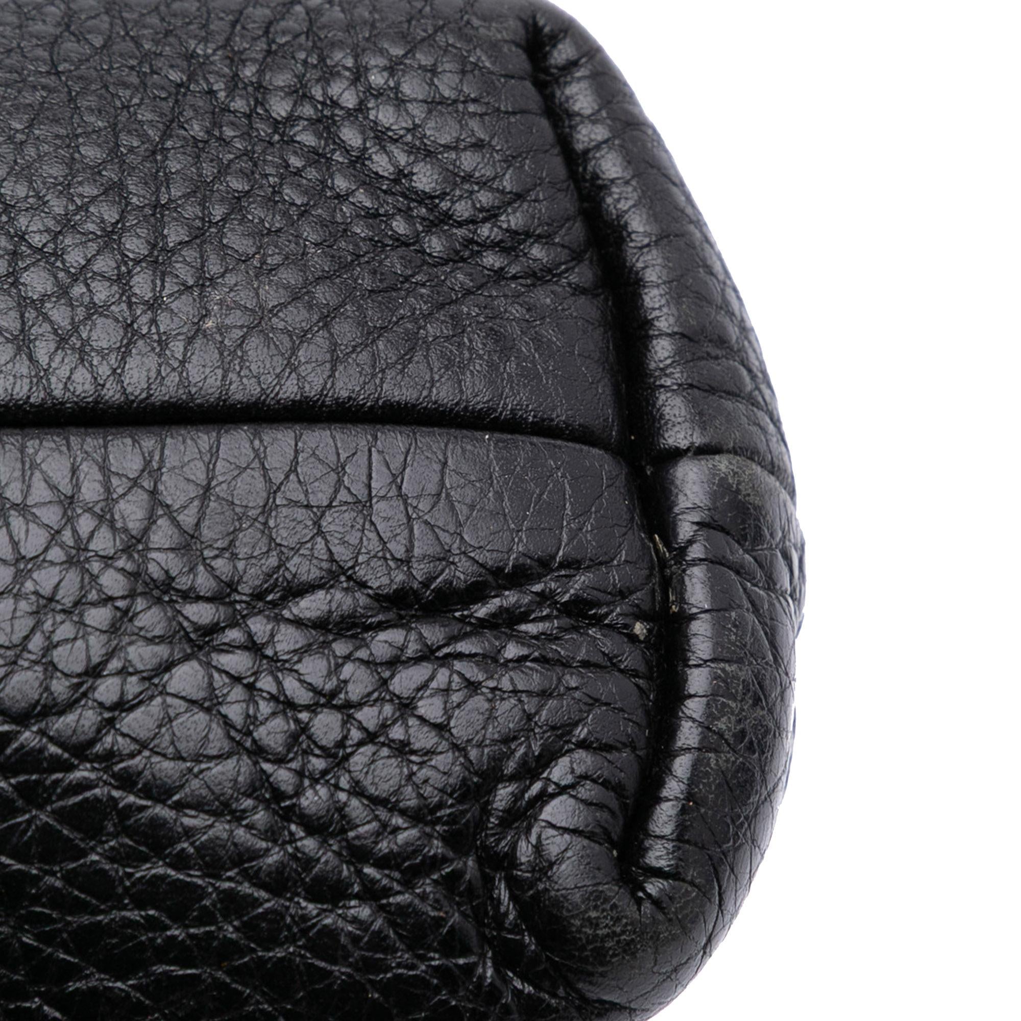 Gucci Tall Leather Bamboo Shopper Tote