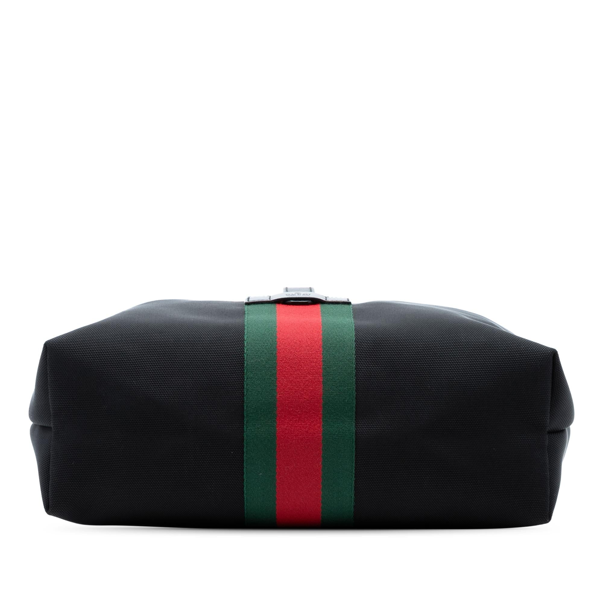 Gucci Techno Canvas Web Buckle Tote