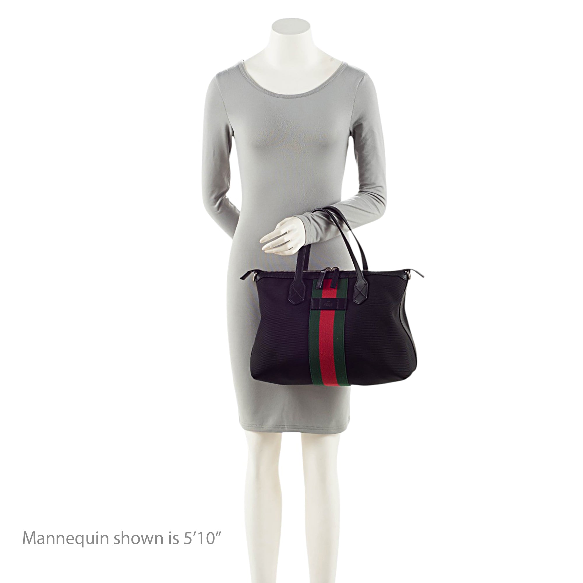 Gucci Techno Canvas Web Convertible Medium Tote