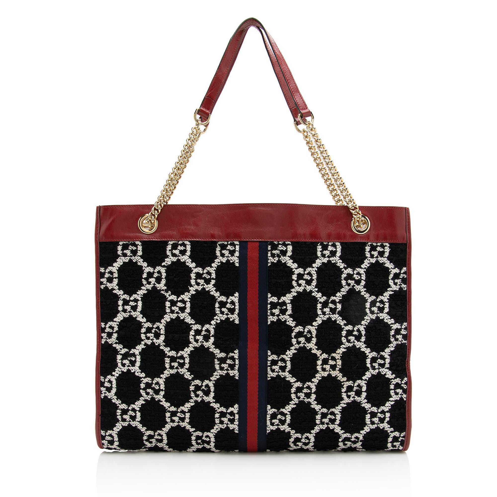 Gucci Tweed Rajah Large Tote (SHF-22899)