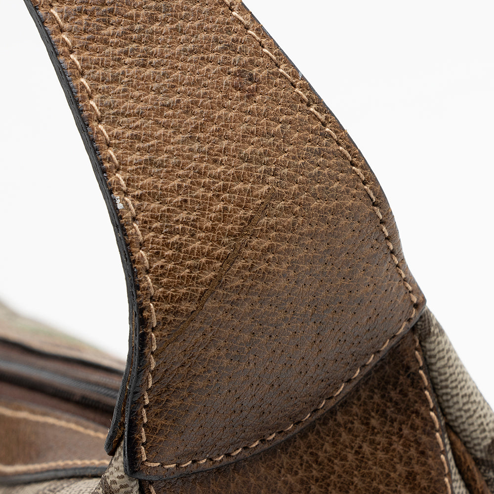 Gucci Vintage GG Plus Web Shoulder Bag - FINAL SALE (SHF-21509)