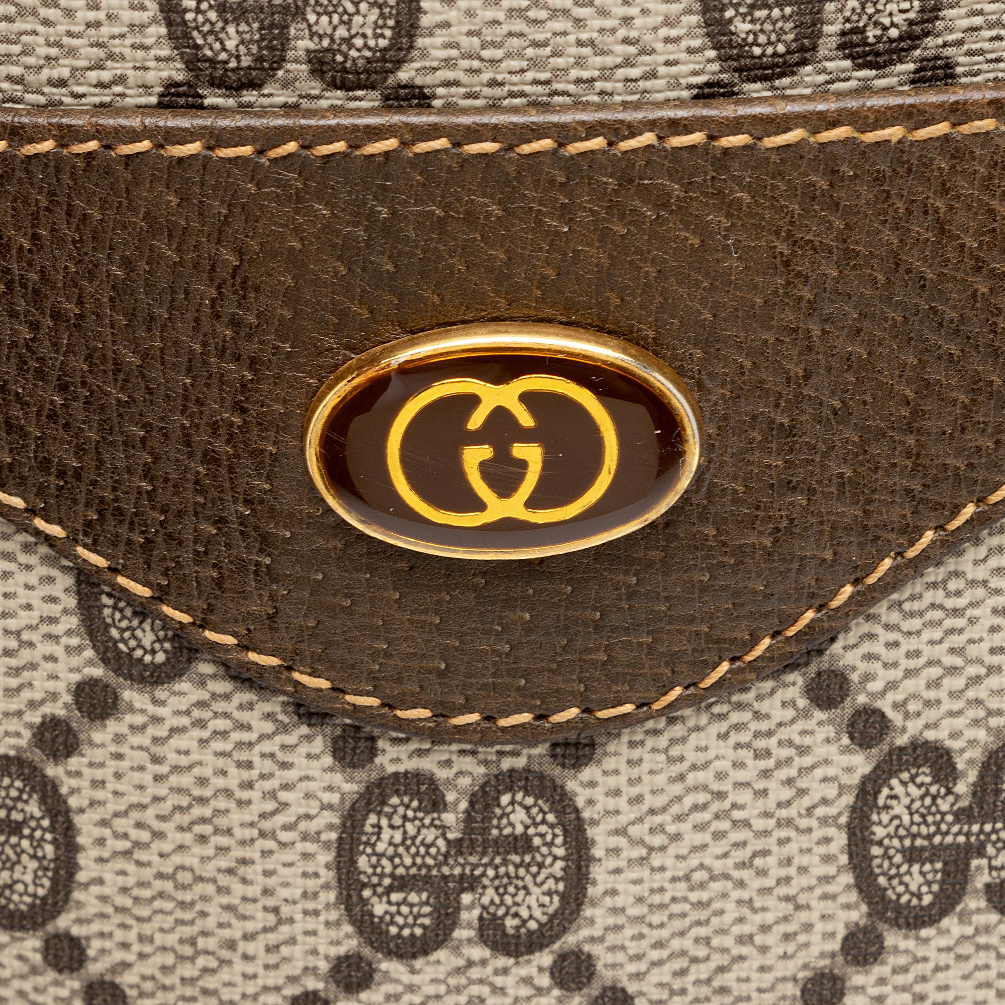 Gucci Vintage GG Plus Web Tote (SHF-hILX0s)