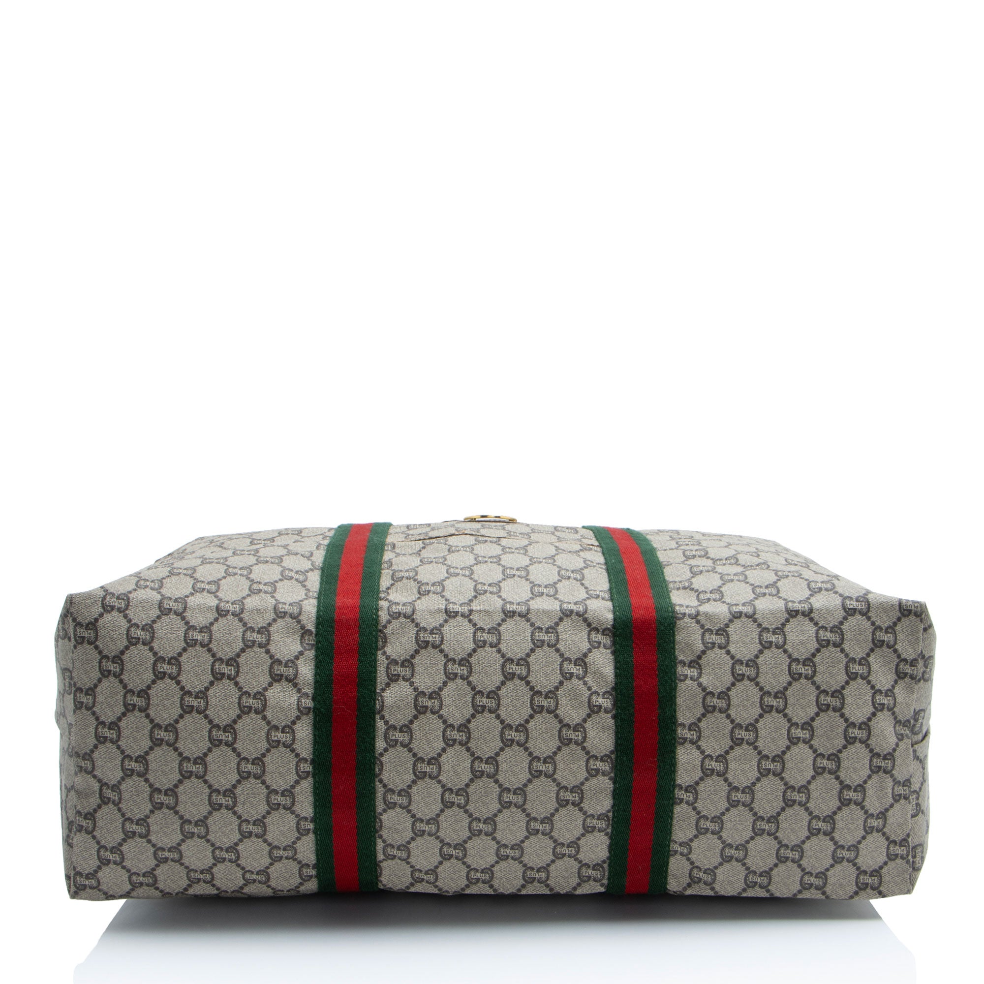Gucci Vintage GG Plus Web Travel Tote (SHF-eJxKkp)