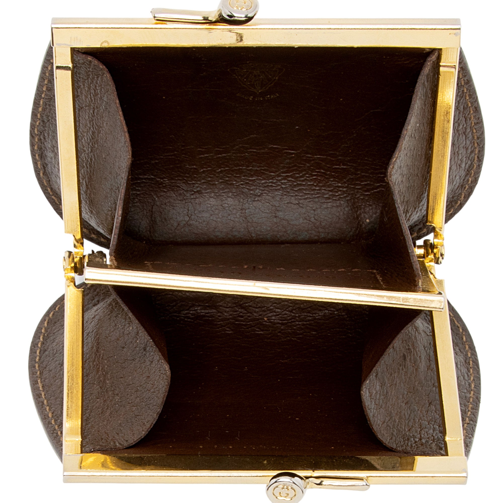 Gucci Vintage GG Supreme Kiss Lock Coin Pouch (SHF-xxZ0al)