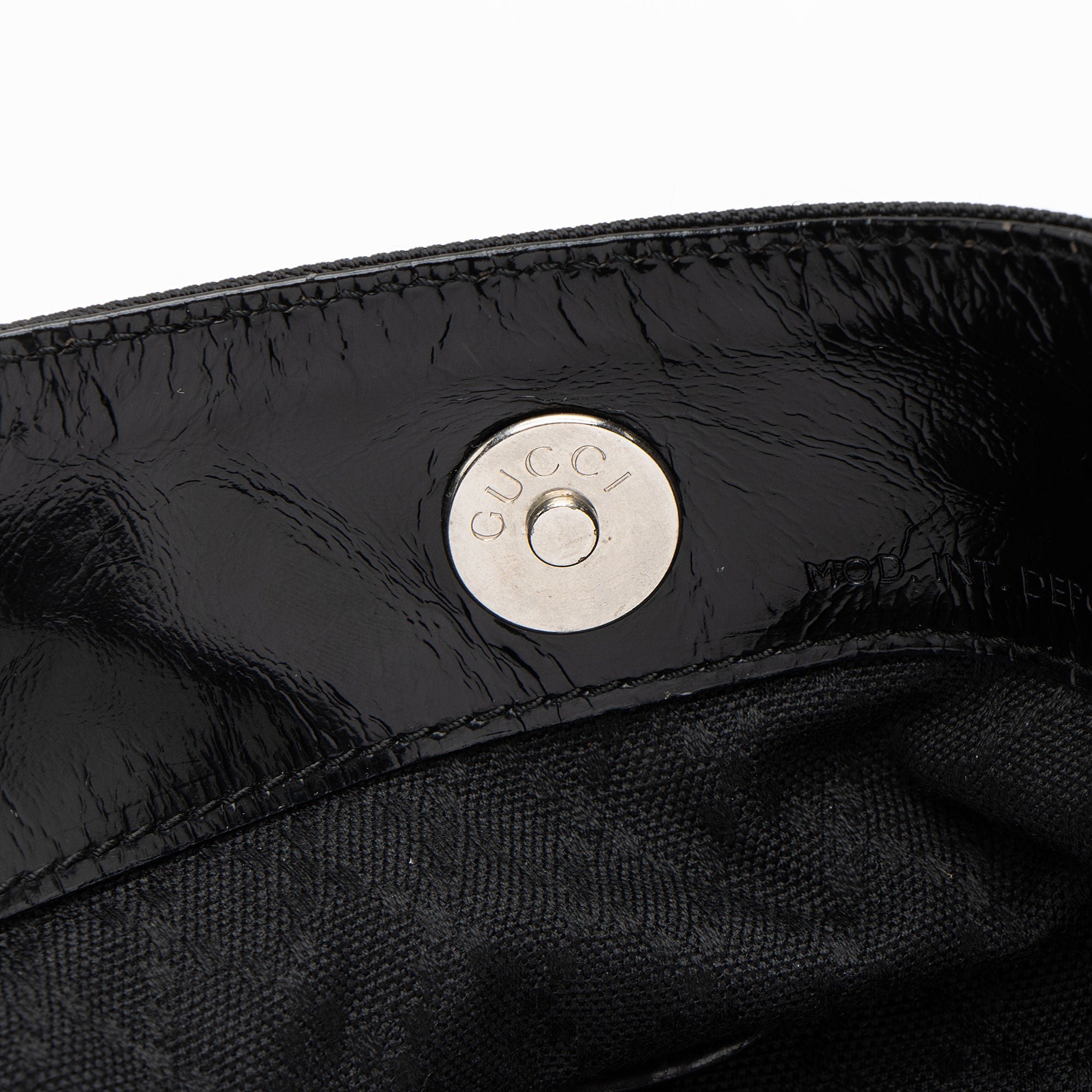 Gucci Vintage Nylon Bamboo Shoulder Bag