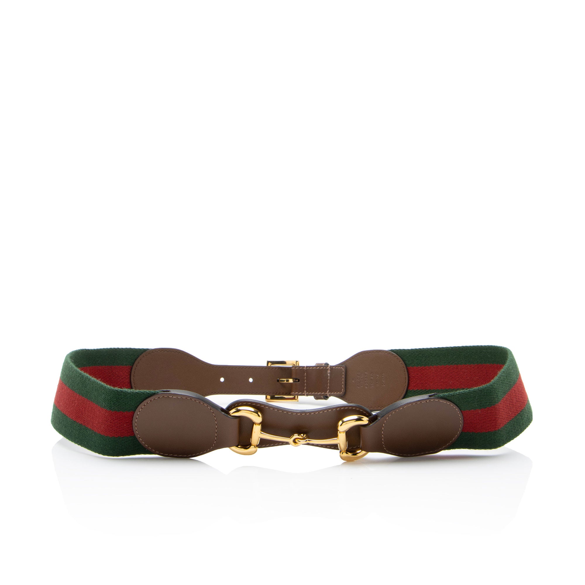 Gucci Web Horsebit Belt - Size 34 / 85