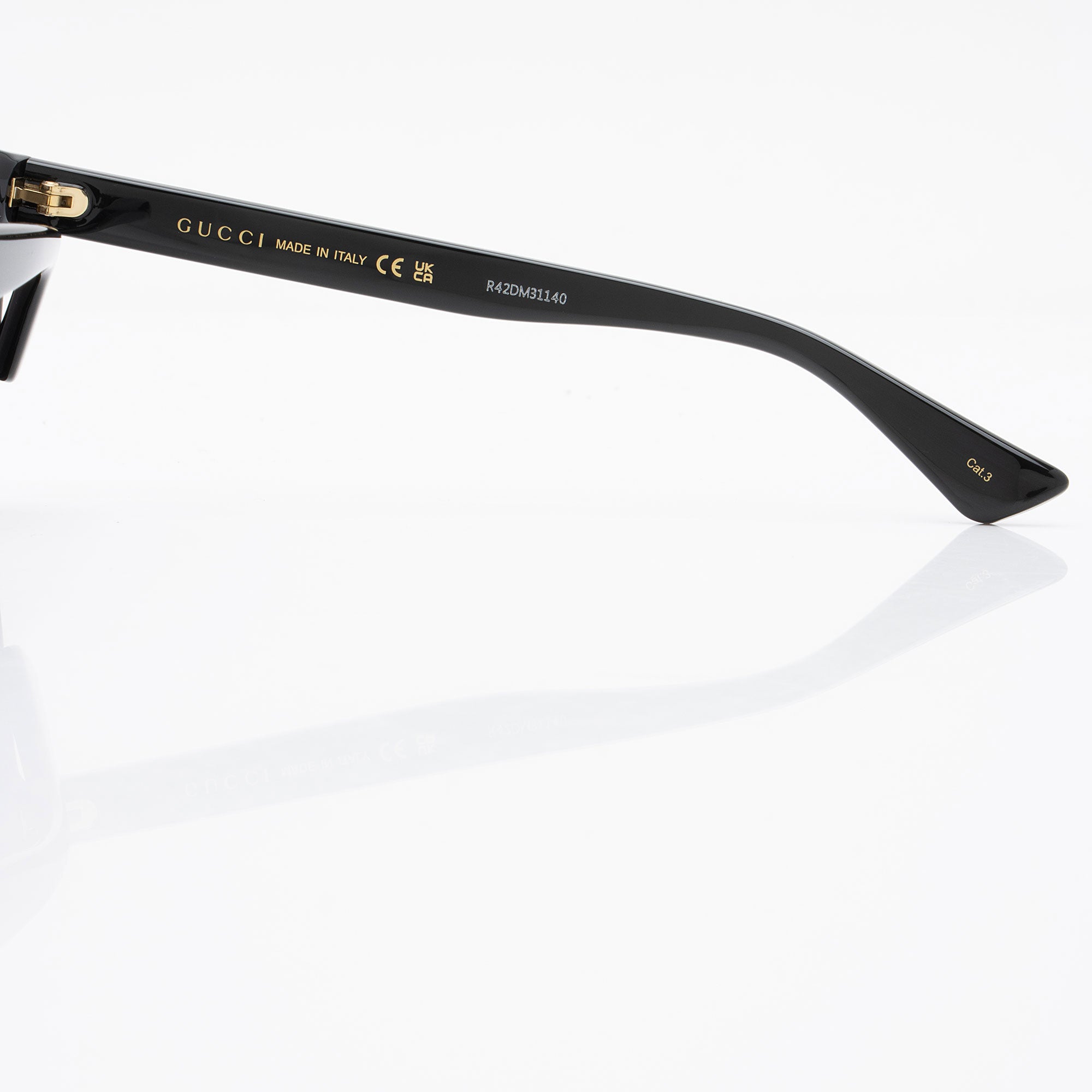 Gucci Web Logo Square Men's Sunglasses