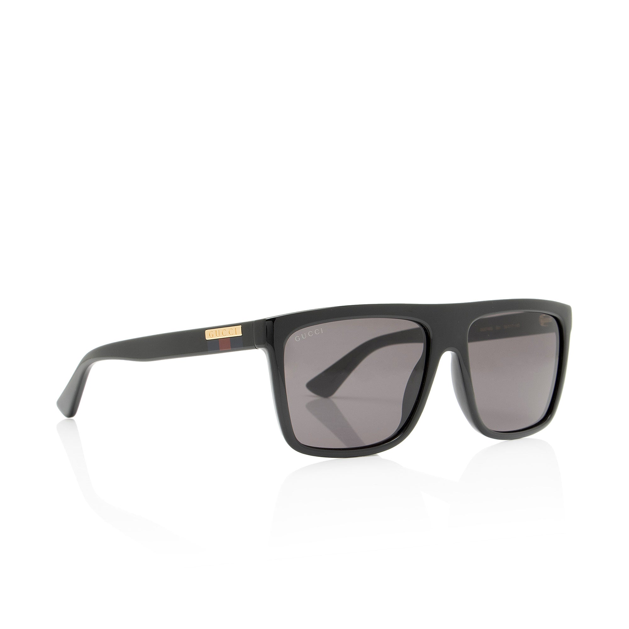 Gucci Web Logo Square Sunglasses