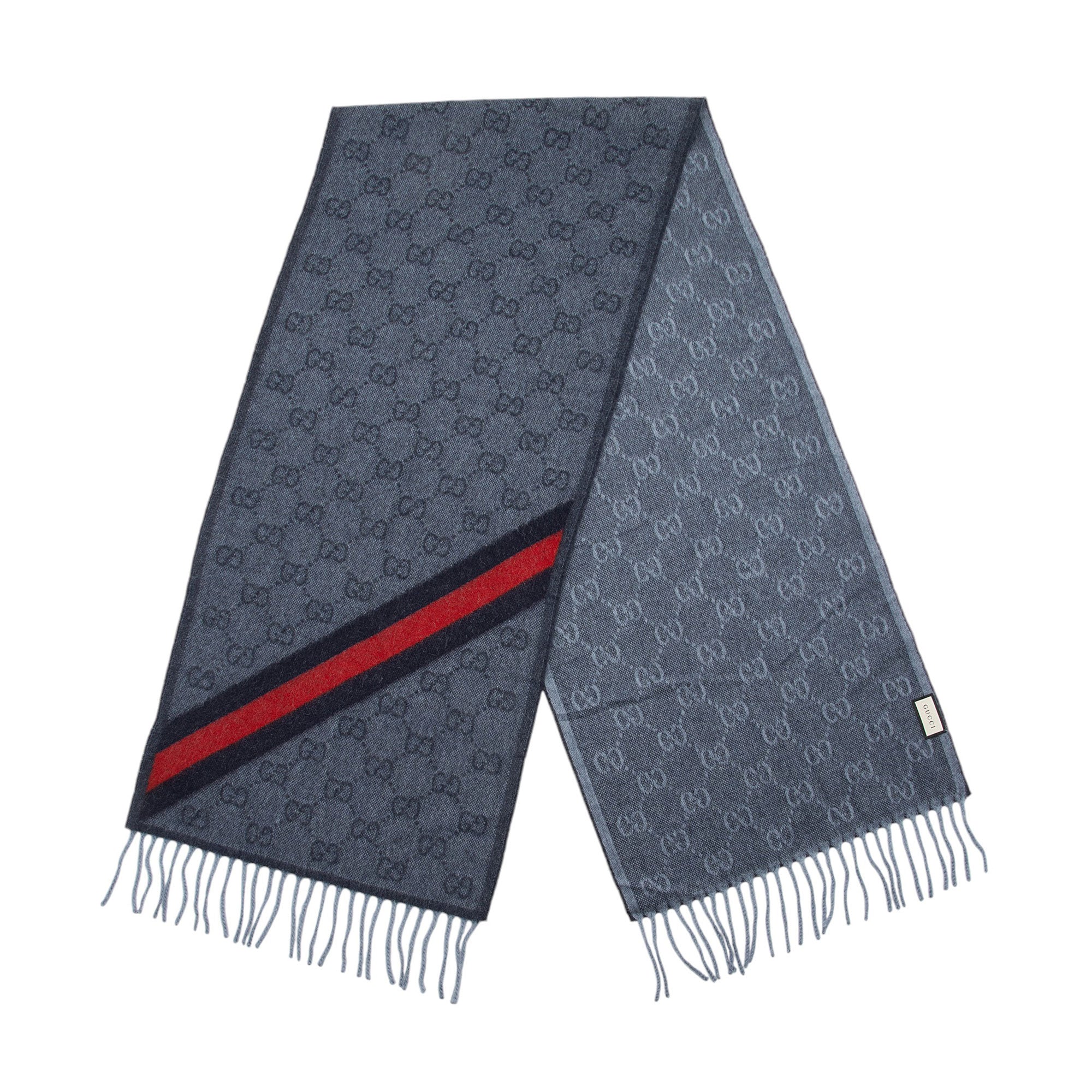 Gucci Wool Angora GG Web New Nikky Scarf (SHF-Akwix8)