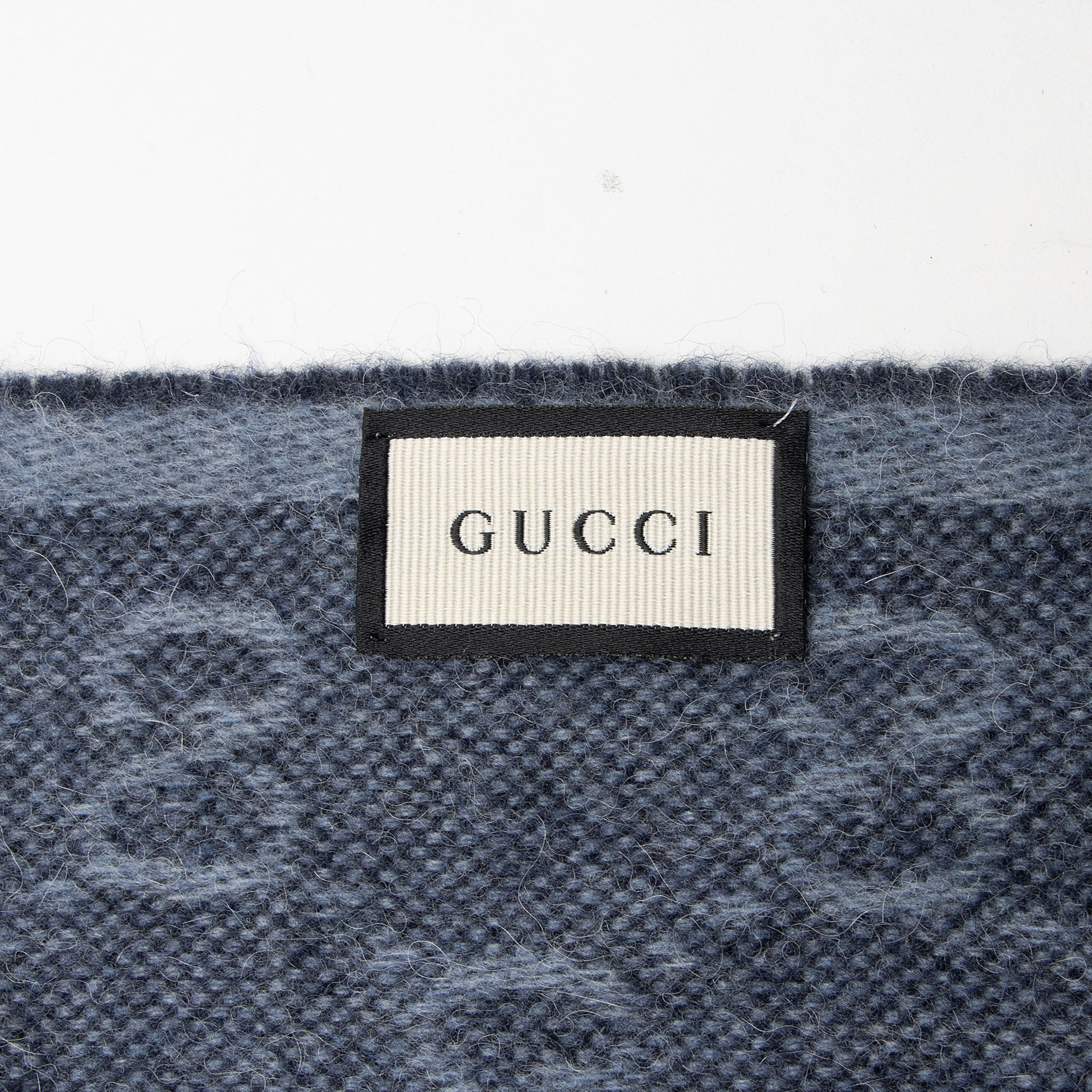Gucci Wool Angora GG Web New Nikky Scarf (SHF-Akwix8)