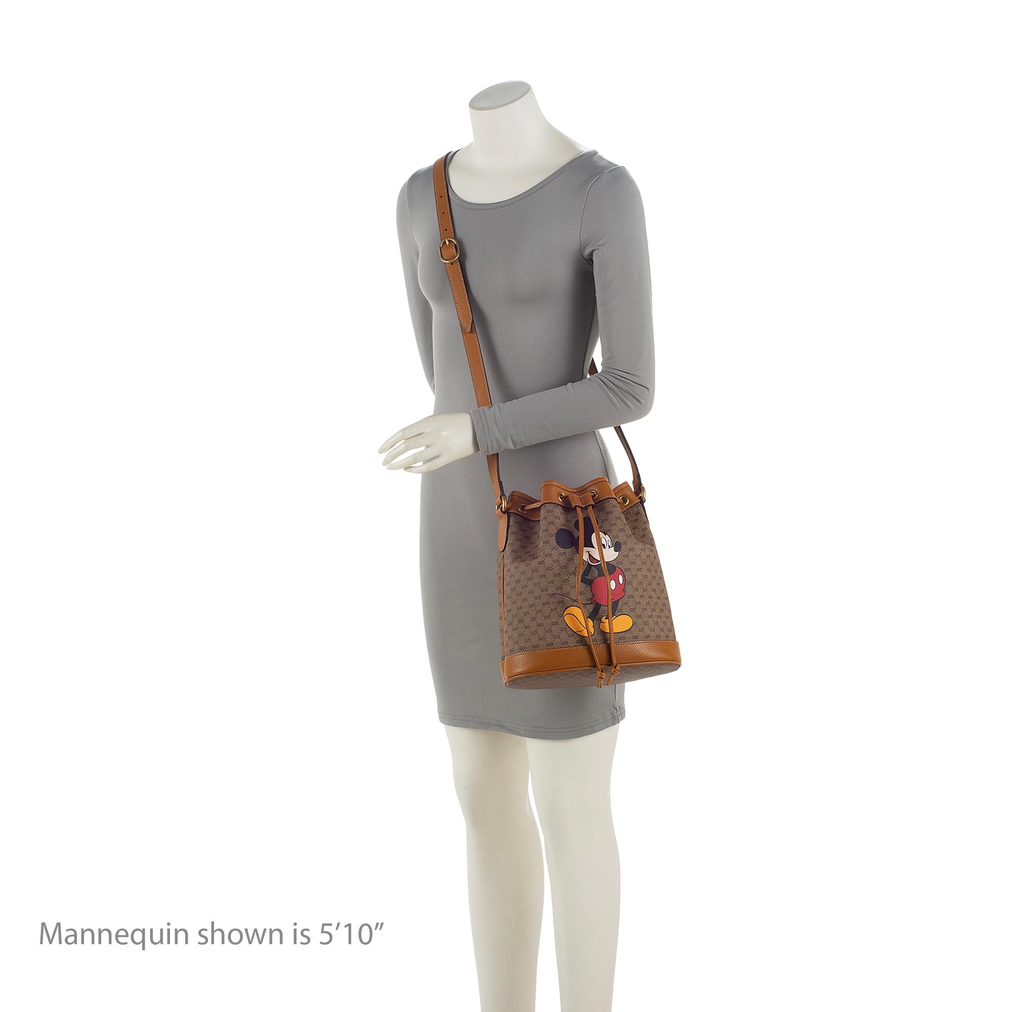 Gucci x Disney Micro GG Canvas Mickey Mouse Bucket Bag