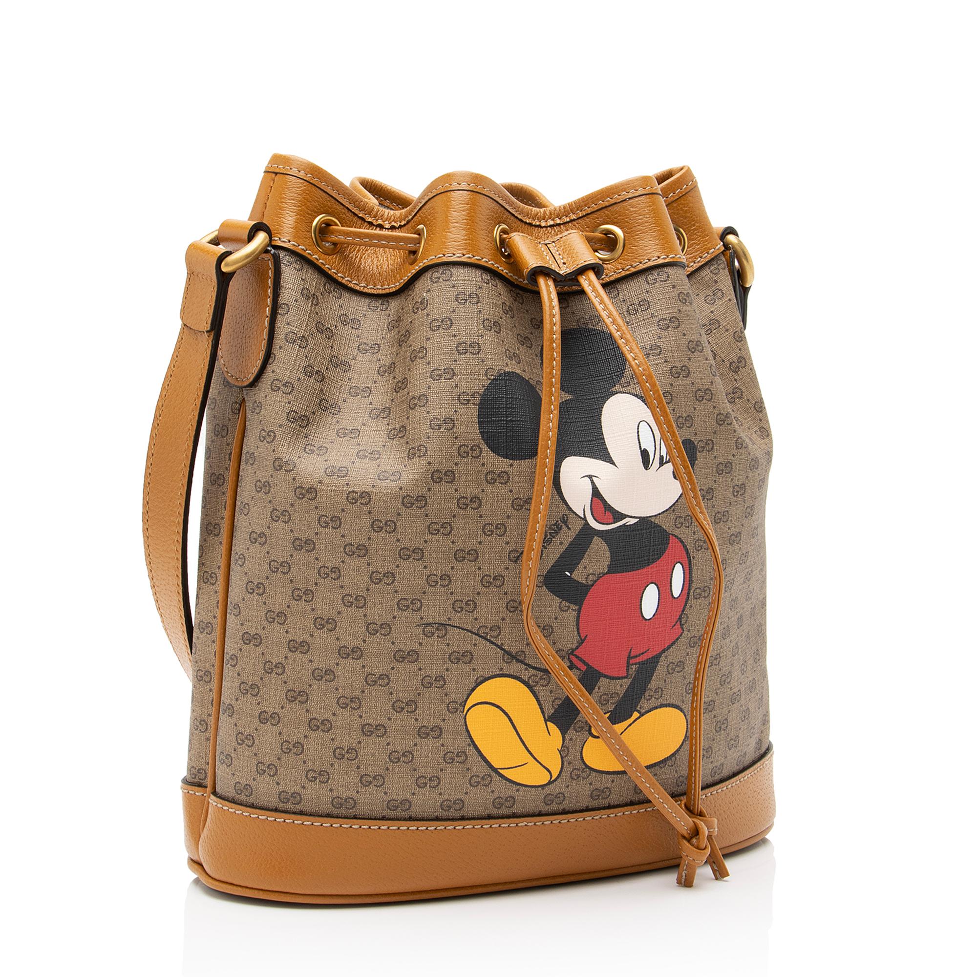 Gucci x Disney Micro GG Canvas Mickey Mouse Bucket Bag